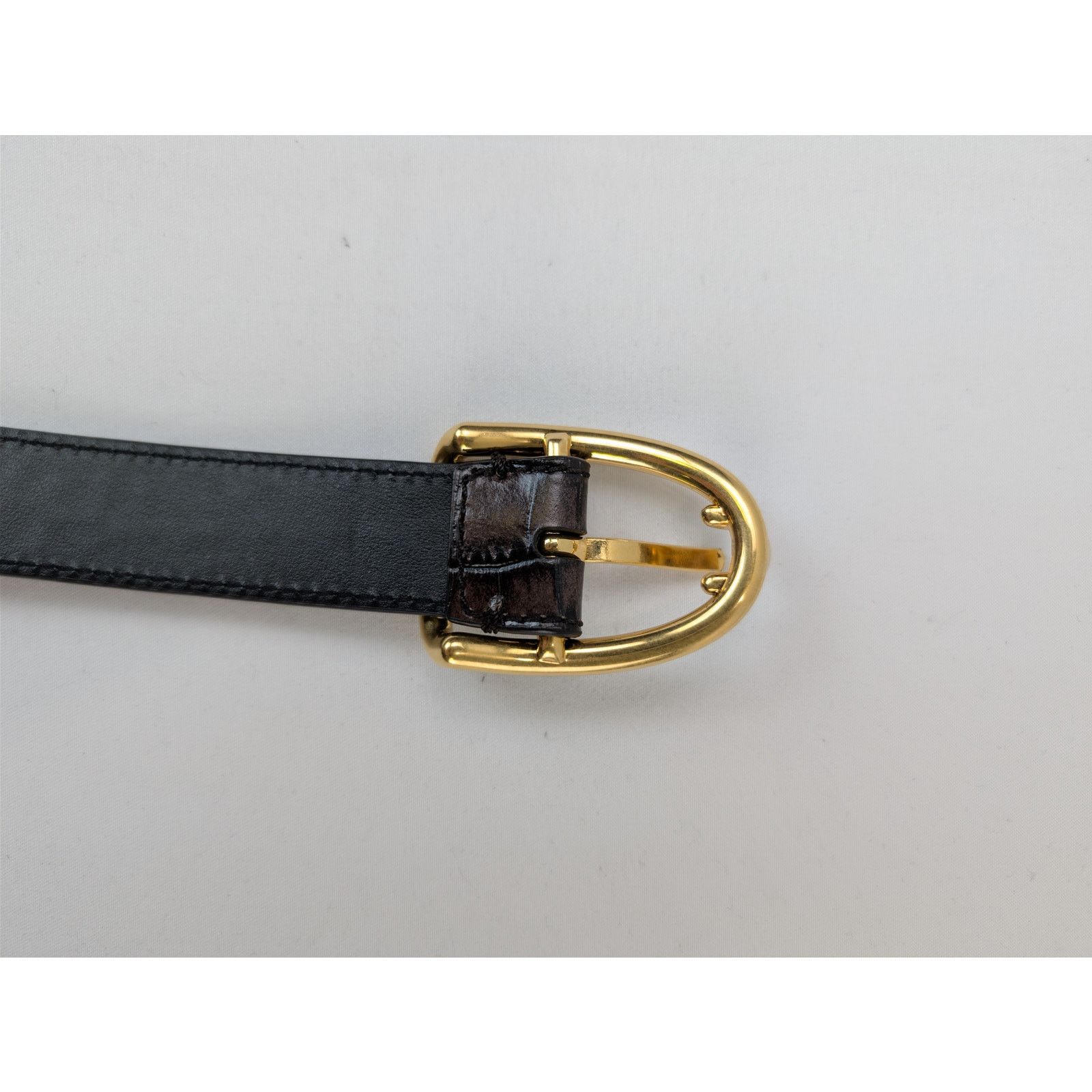 Tom Ford o1rshd1 Size: 105 / pin-buckle croc-embossed calfskin belt Size 42 - 8 Thumbnail