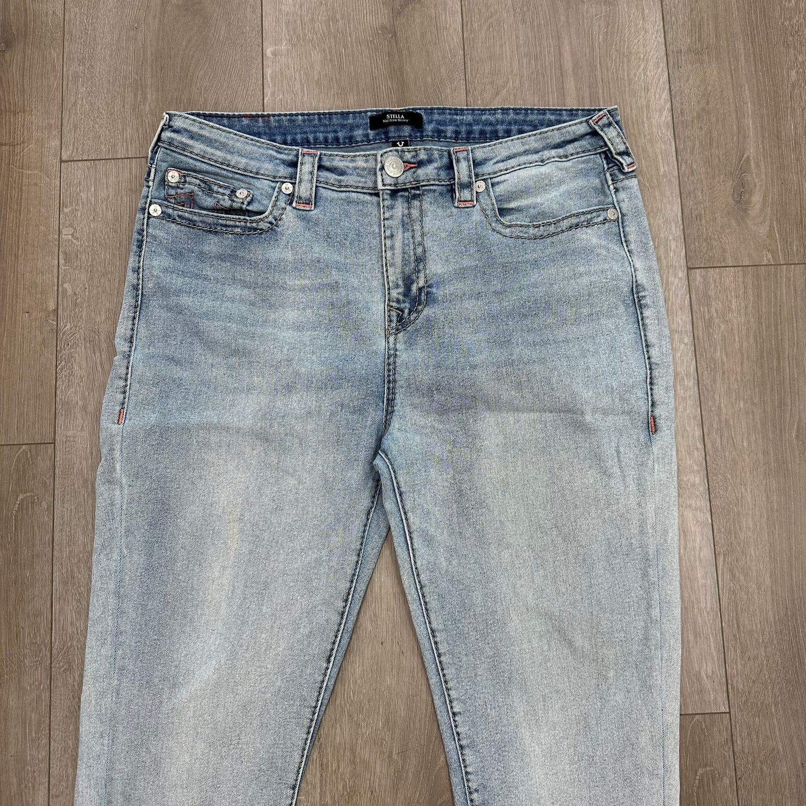 True Religion True Religion Stella Mid Rise Skinny Jeans Pants Size 34 B20 Size US 34 / EU 50 - 6 Thumbnail