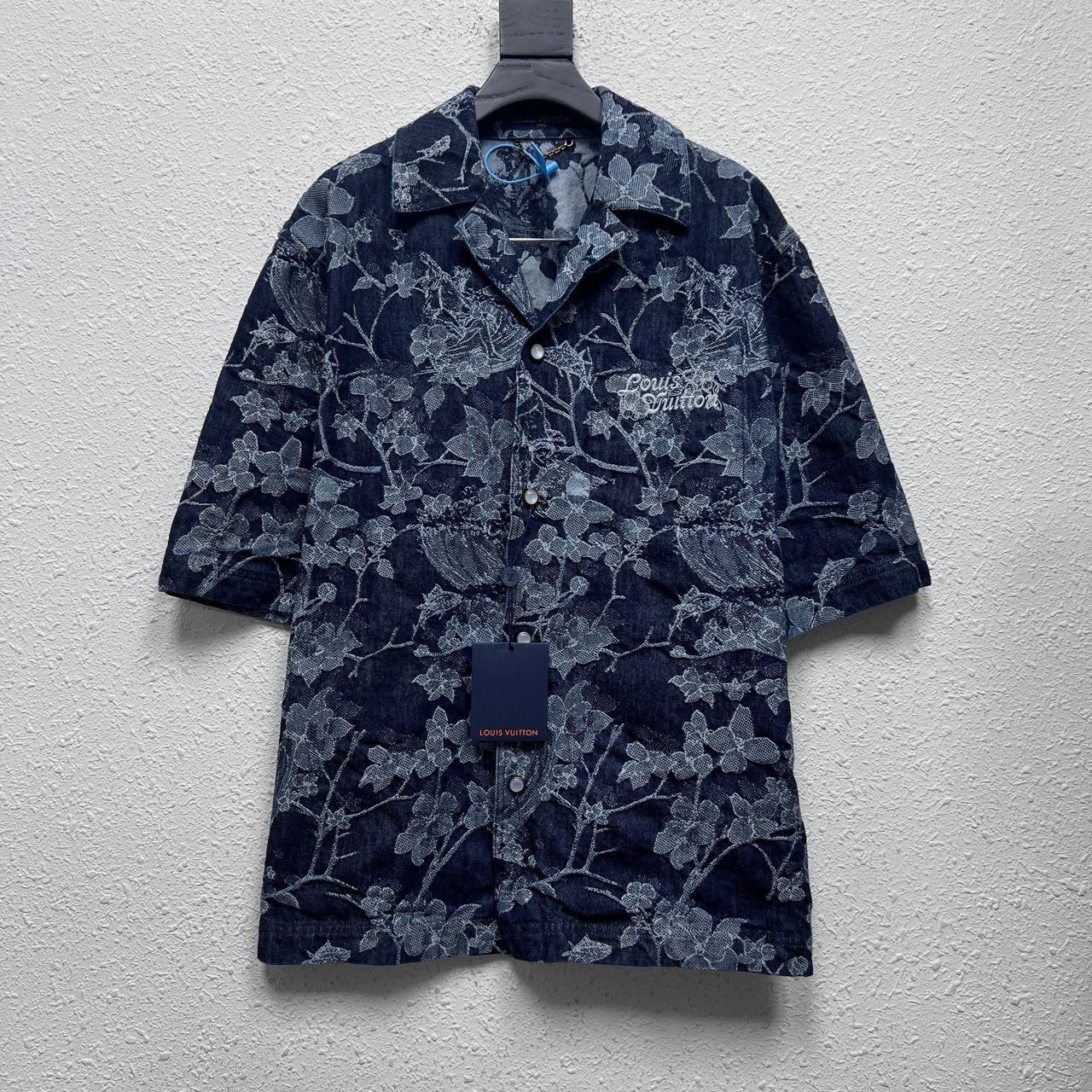 Louis Vuitton LOUIS VUITTON LV 24FW New Plant Floral Denim Short Sleeve S Size US XL / EU 56 / 4 - 1 Thumbnail