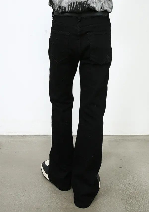 Japanese Brand Hirase x Kase Black retro all-match flared stretch jeans Size US 32 / EU 48 - 4 Thumbnail