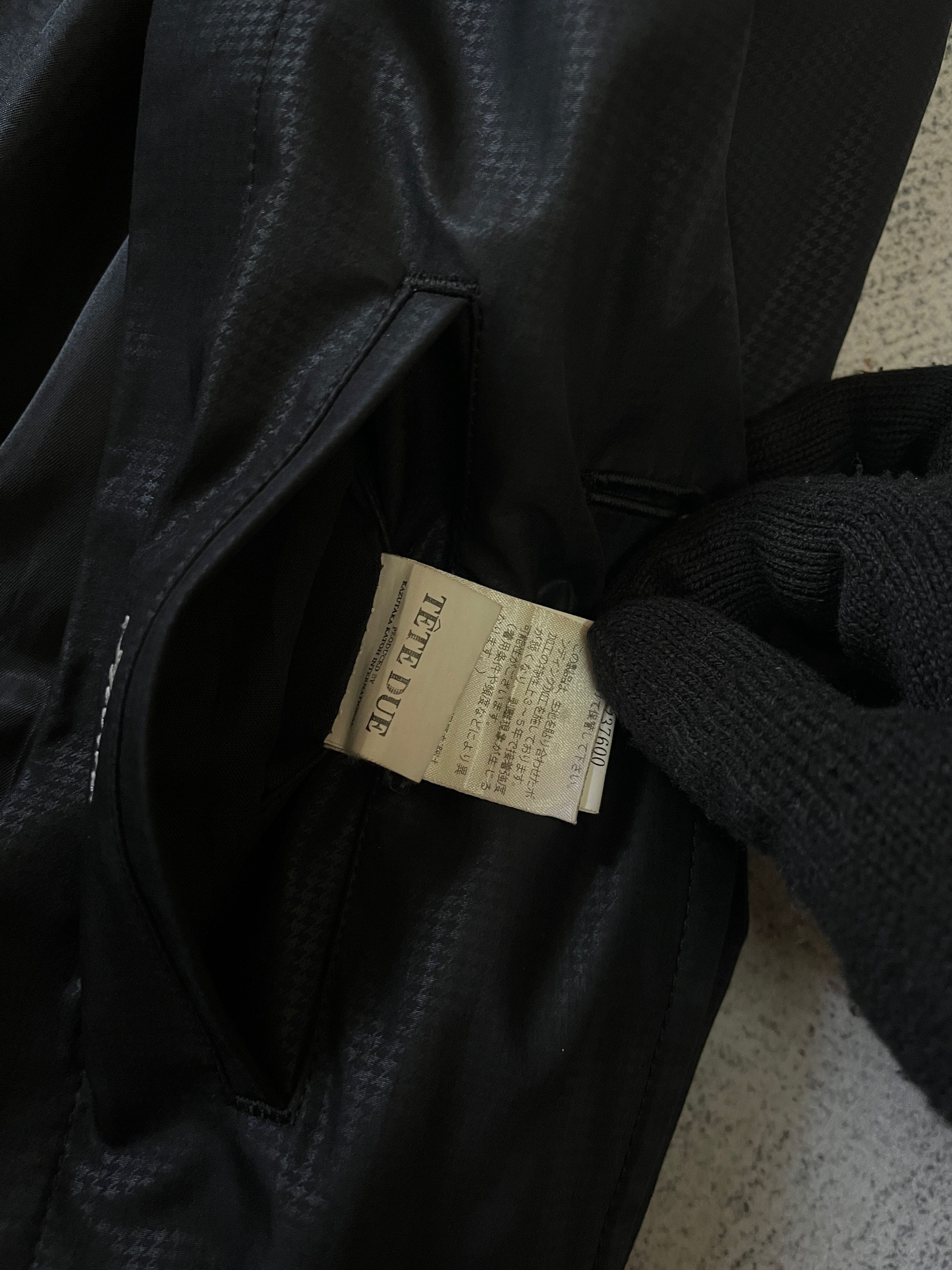 Tete Homme Tete Due by Kazutaka Katoh Waxed Trench Coat Size US L / EU 52-54 / 3 - 11 Thumbnail