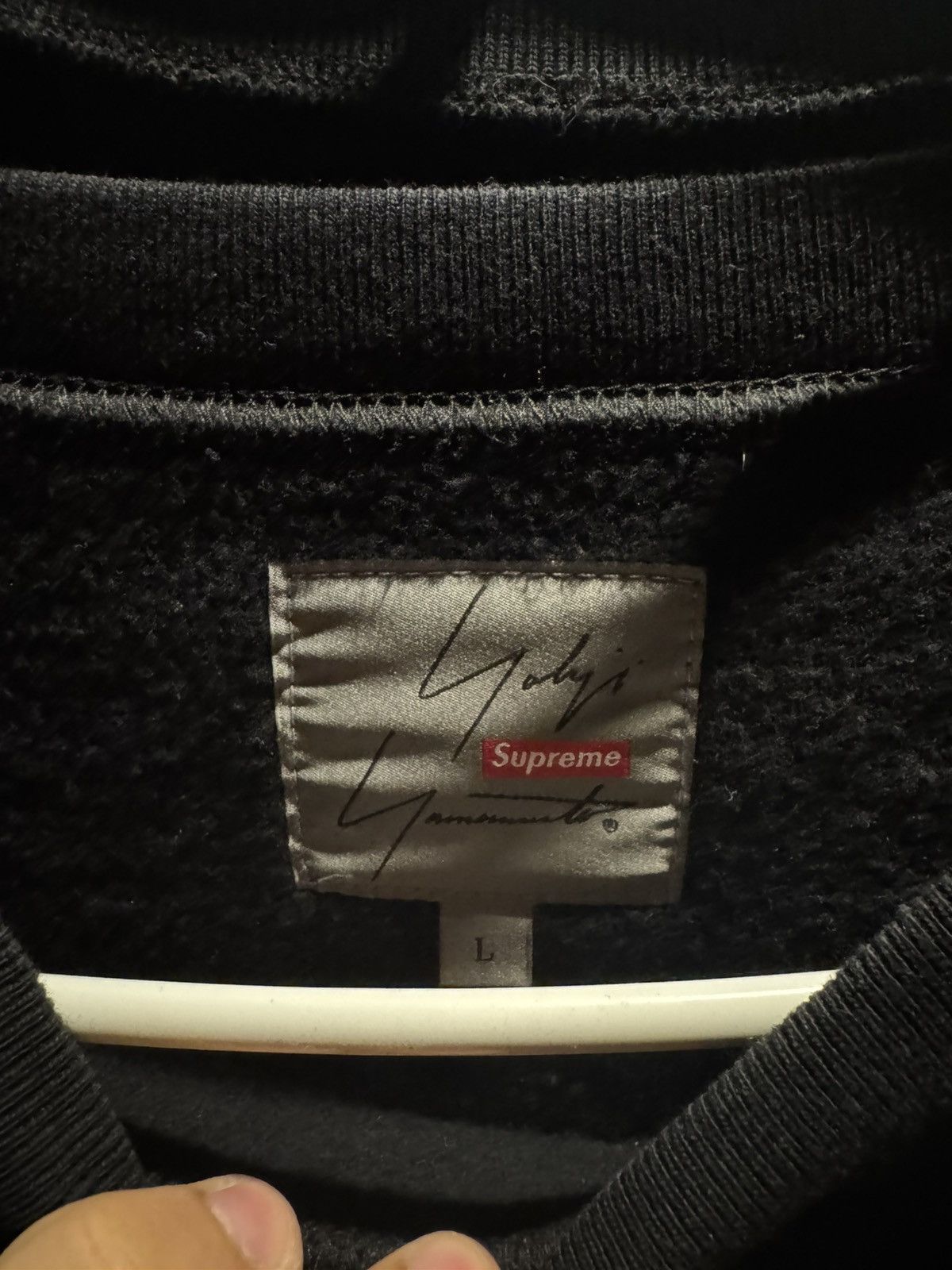 Supreme Supreme Yohji Yamamoto Crewneck Size US L / EU 52-54 / 3 - 4 Thumbnail