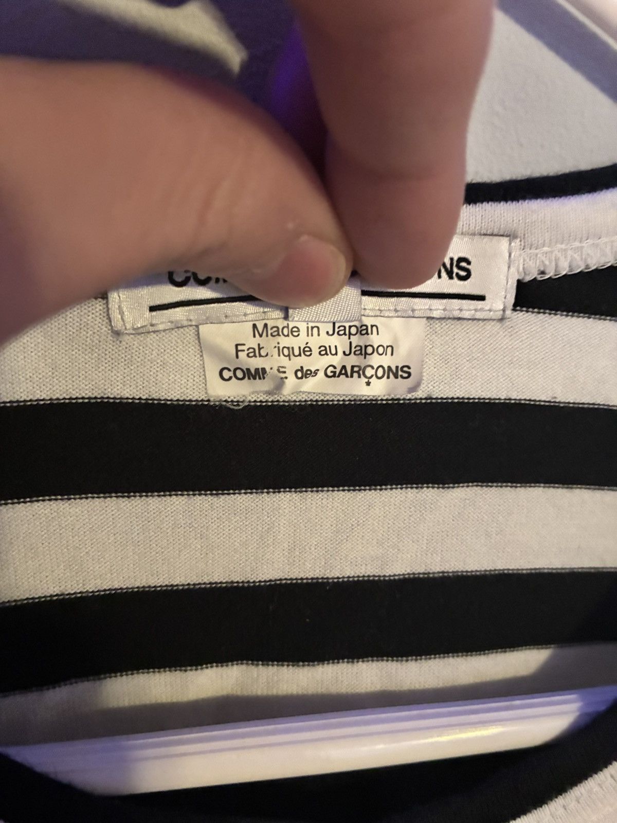 Comme des Garcons Commes Des Garcon striped long sleeve Size US L / EU 52-54 / 3 - 4 Thumbnail