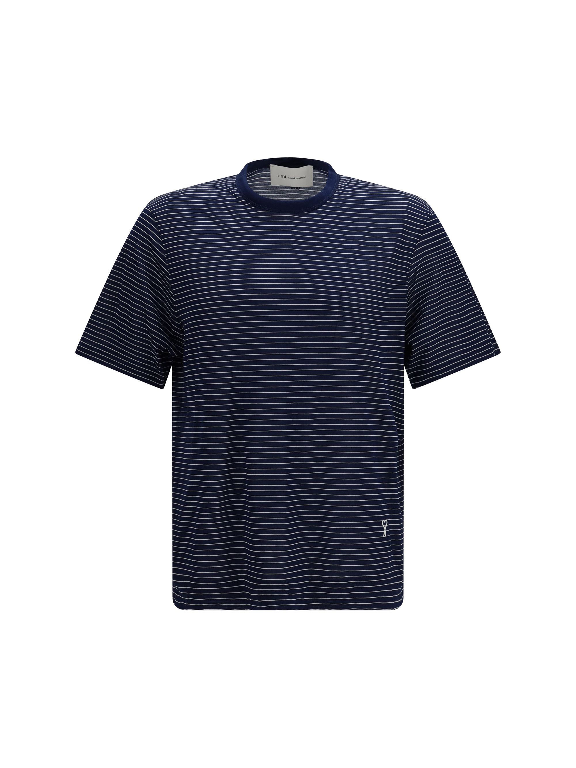 AMI Striped cotton T-shirt Size US M / EU 48-50 / 2 - 1 Thumbnail