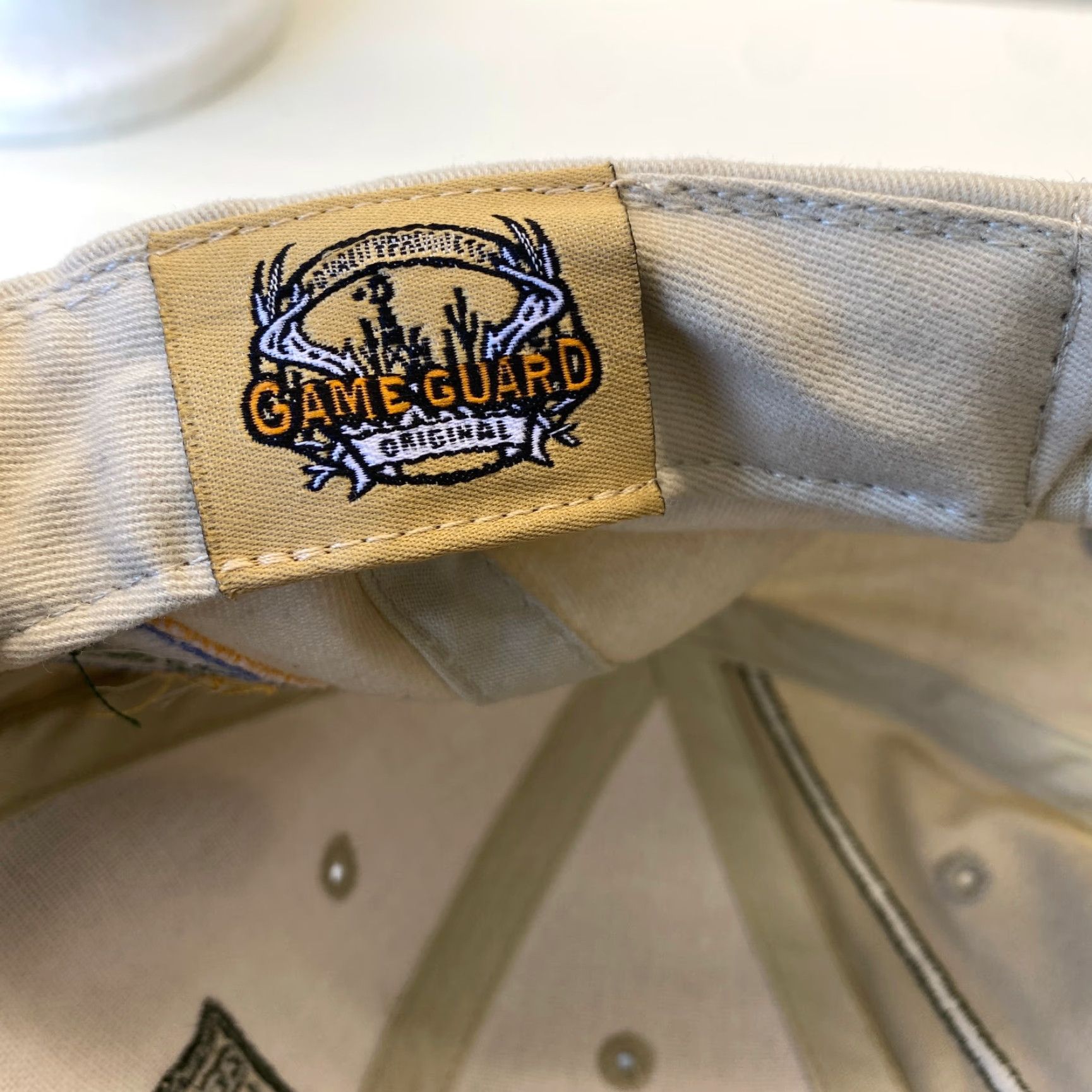Vintage VINTAGE Game Guard BassMaster Elite Series Dad Hat Beige Camo Strapback Men Adjustable Cotton Baseball Cap Hat Mens Beige Camouflage USA 90s? Size ONE SIZE - 6 Thumbnail