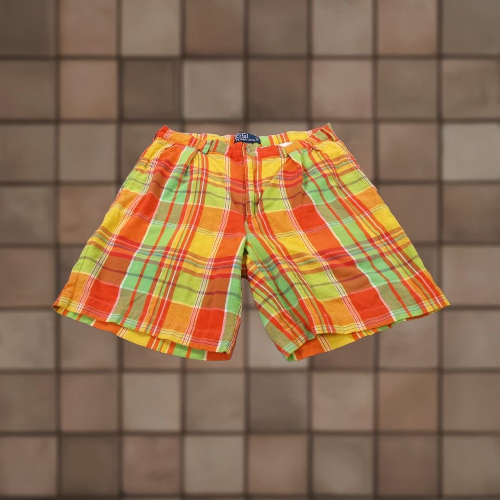 Polo Ralph Lauren Polo Ralph Lauren Shorts Men 35 Colorful Plaid Bermuda Classic Beach Preppy 90s Mens Size US S / EU 44-46 / 1 - 1 Thumbnail