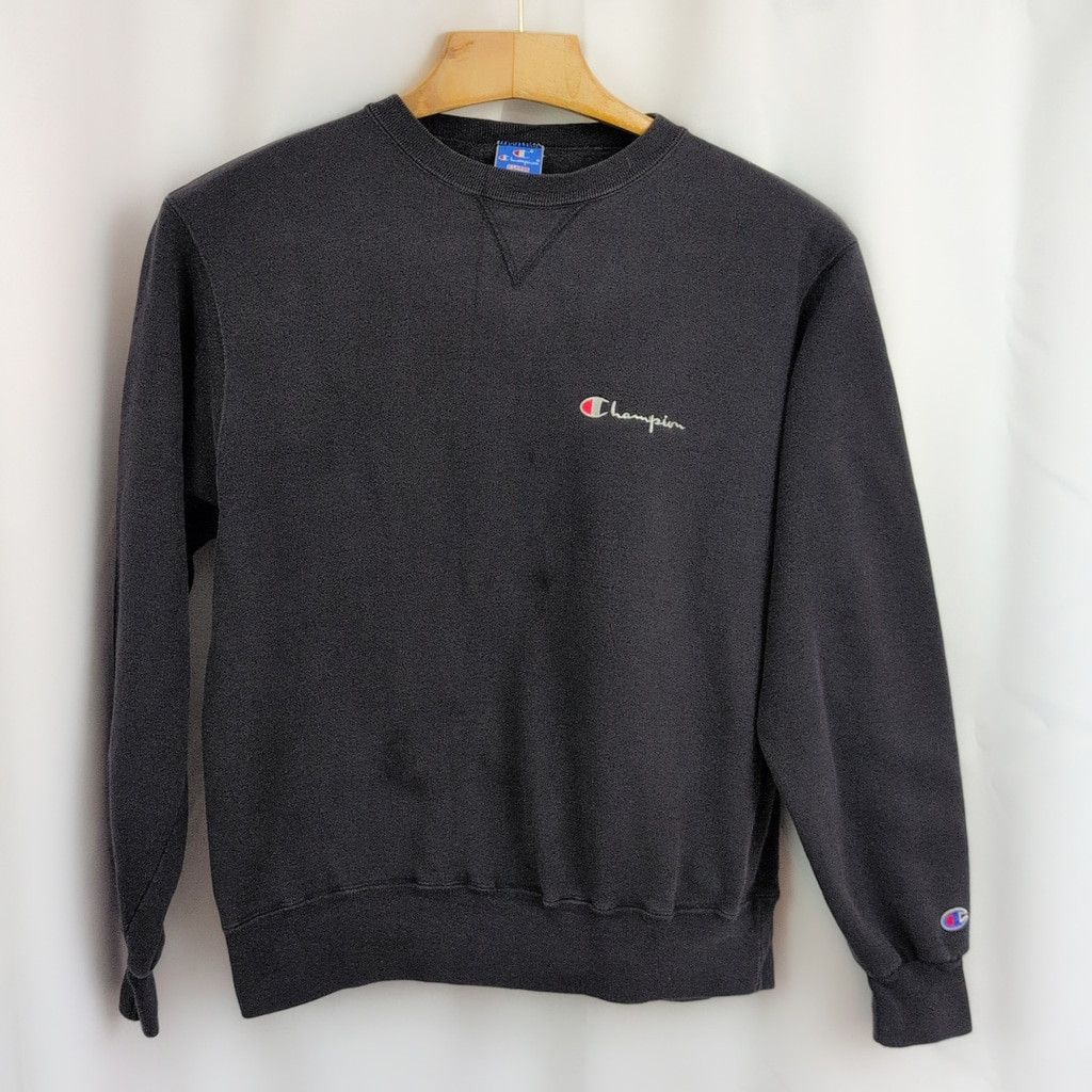 Champion × Vintage Vintage USA Made Champion Black Sweatshirt XL Size US XL / EU 56 / 4 - 3 Thumbnail