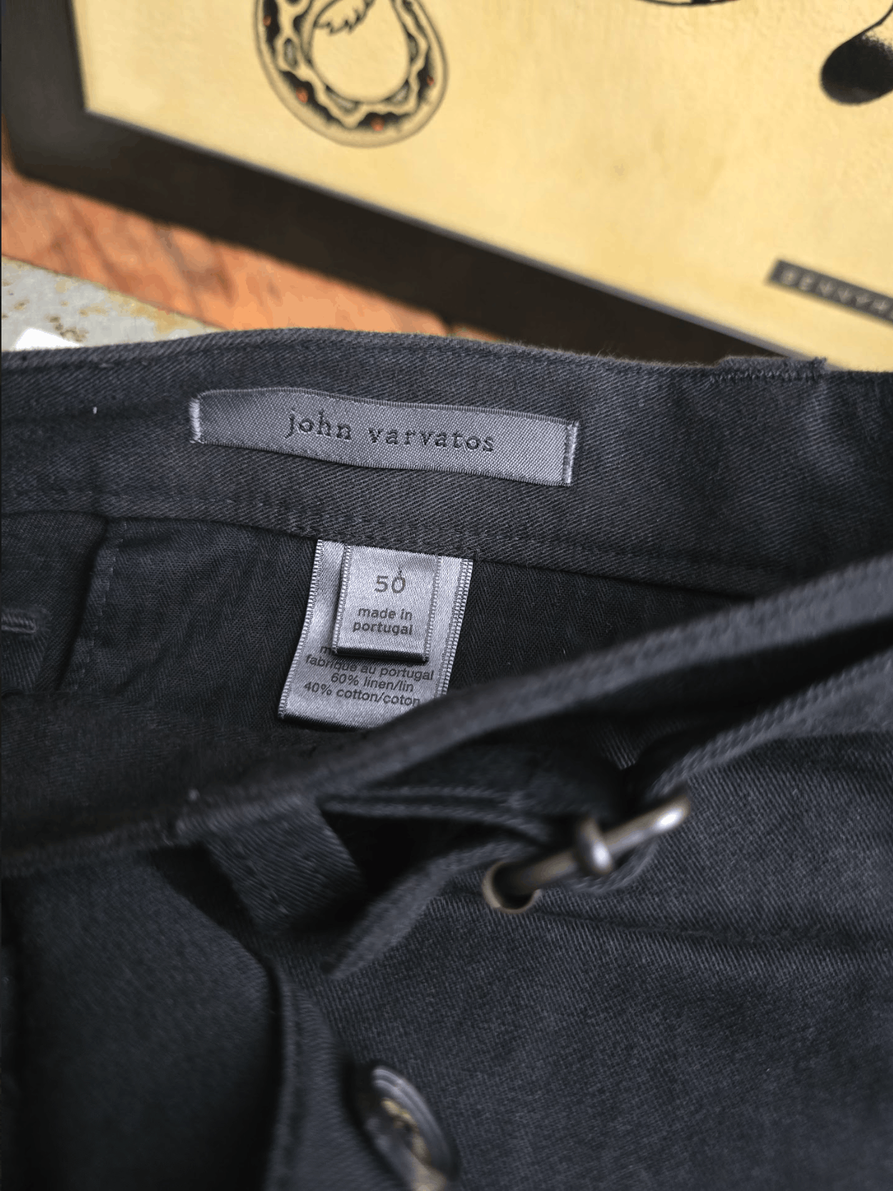John Varvatos Artisan Cotton Linen Cargo Pant Size US 34 / EU 50 - 11 Thumbnail