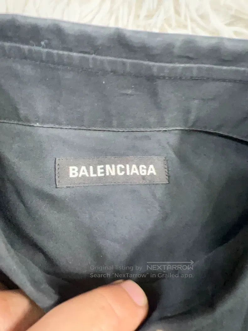 Balenciaga Balenciaga Wave Embroidered Shirt Size XS / US 0-2 / IT 36-38 - 4 Thumbnail
