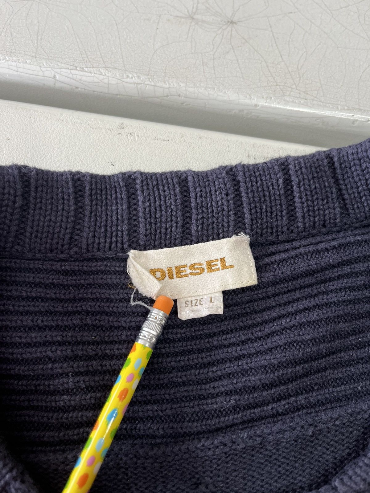 Diesel Vintage diesel knit pullover sweater Size US L / EU 52-54 / 3 - 3 Thumbnail