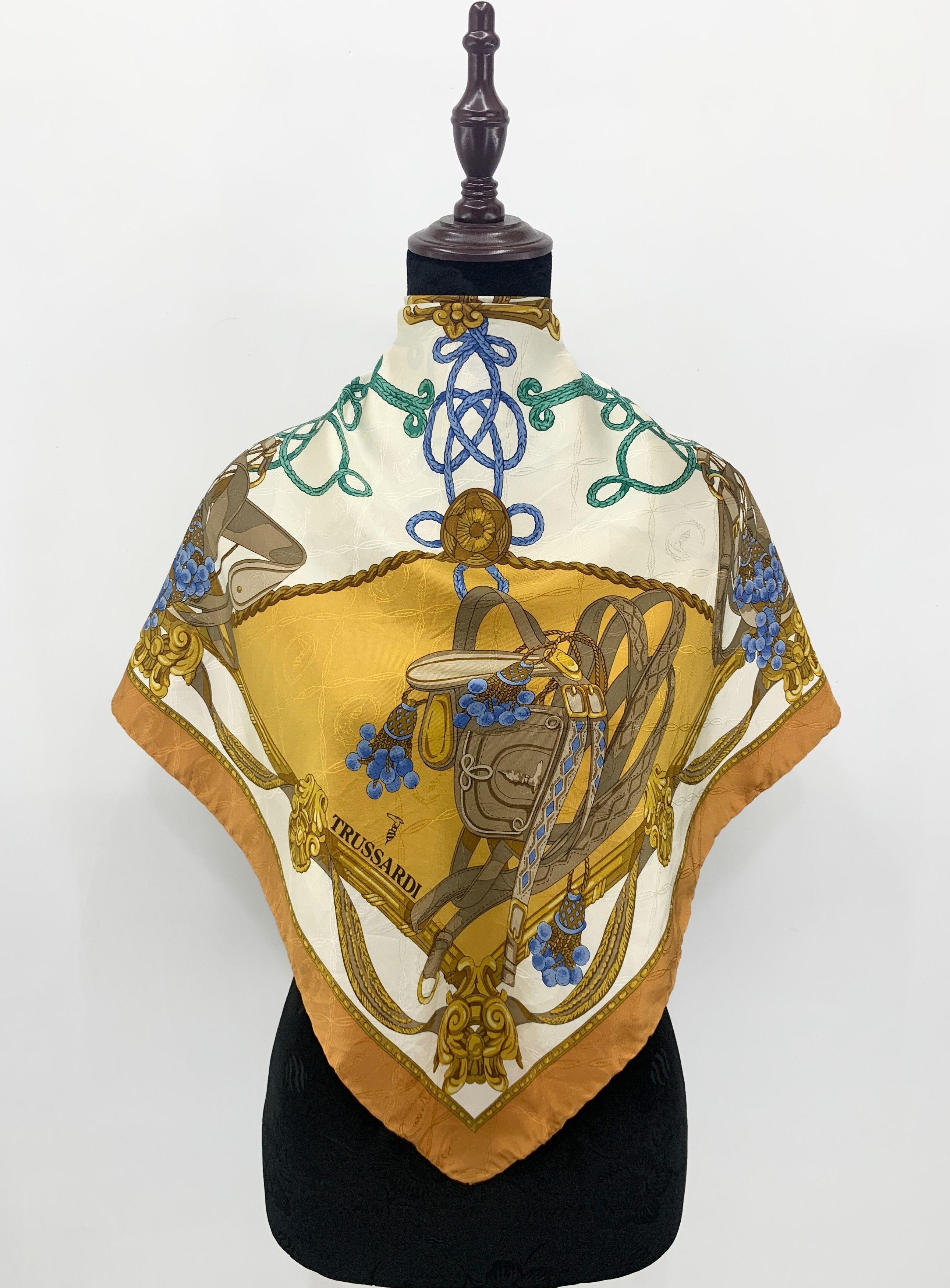 Vintage Trussardi Silk Scarf Neckwear - SCA627