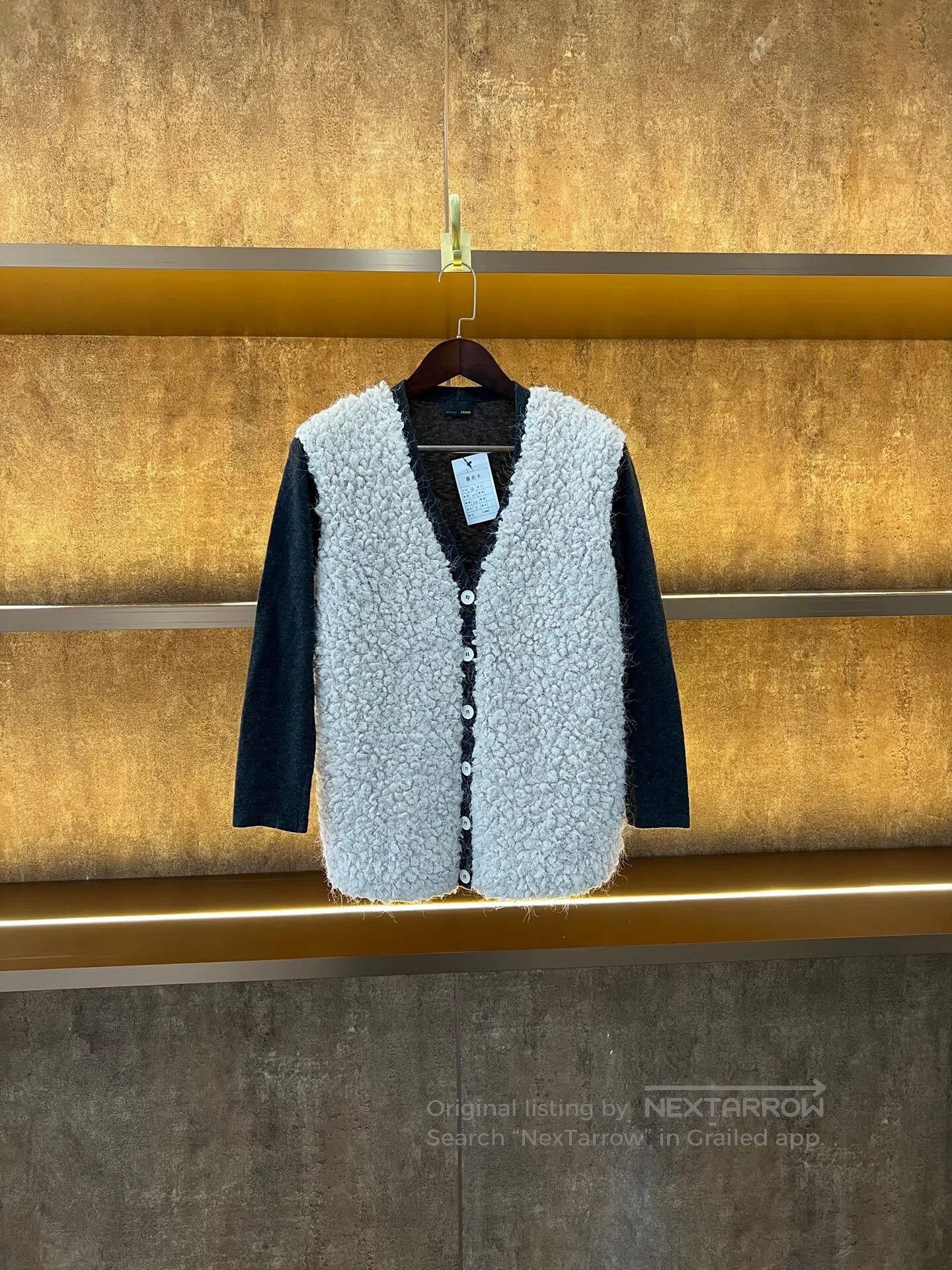 Fendi FENDI Shearling Cardigan| Size XS / US 0-2 / IT 36-38 - 1 Thumbnail