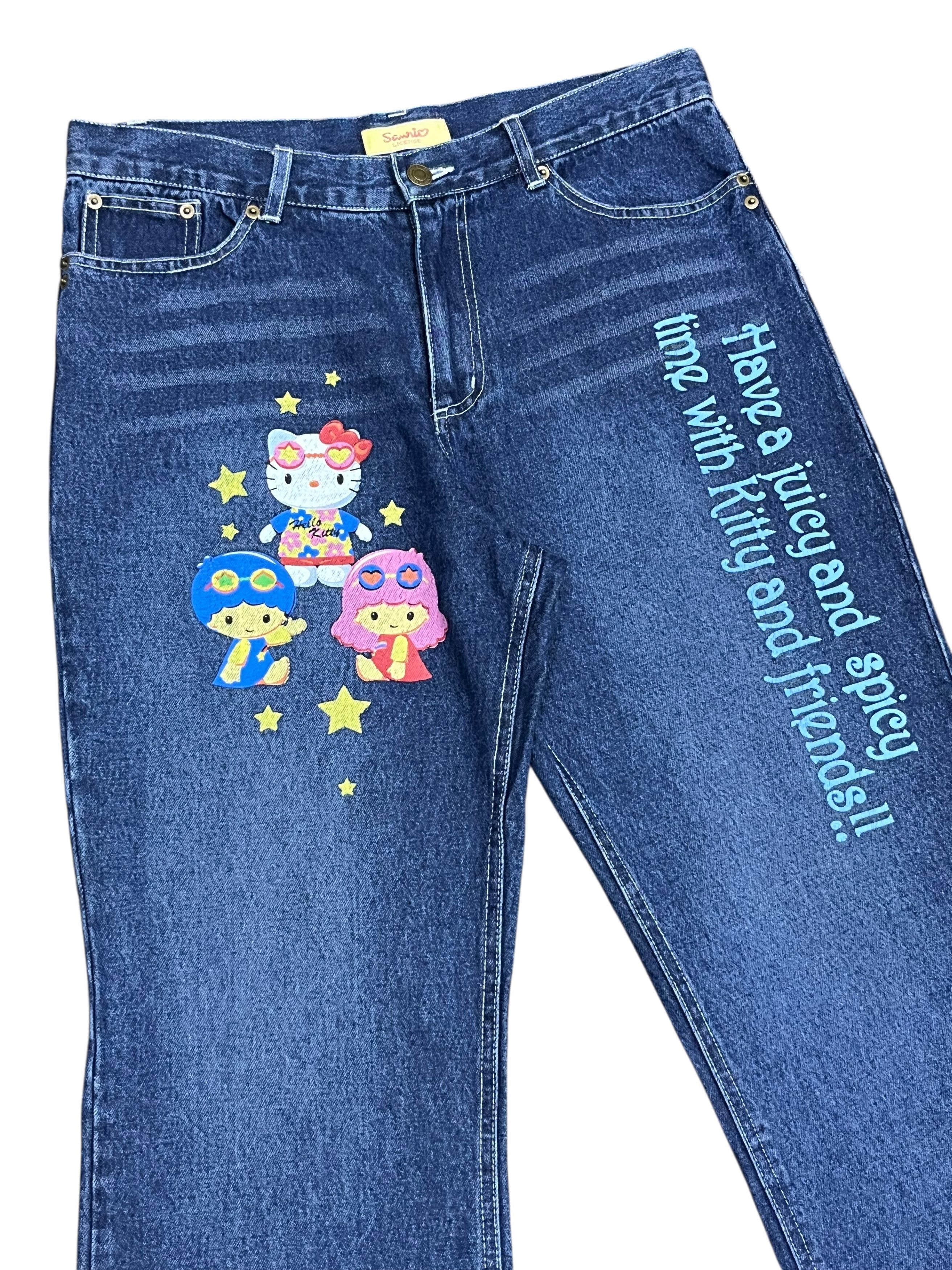 Cartoon Network Vintage Sanrio Hello Kitty & Friends Jeans Japan Only Rare Size US 31 - 3 Thumbnail