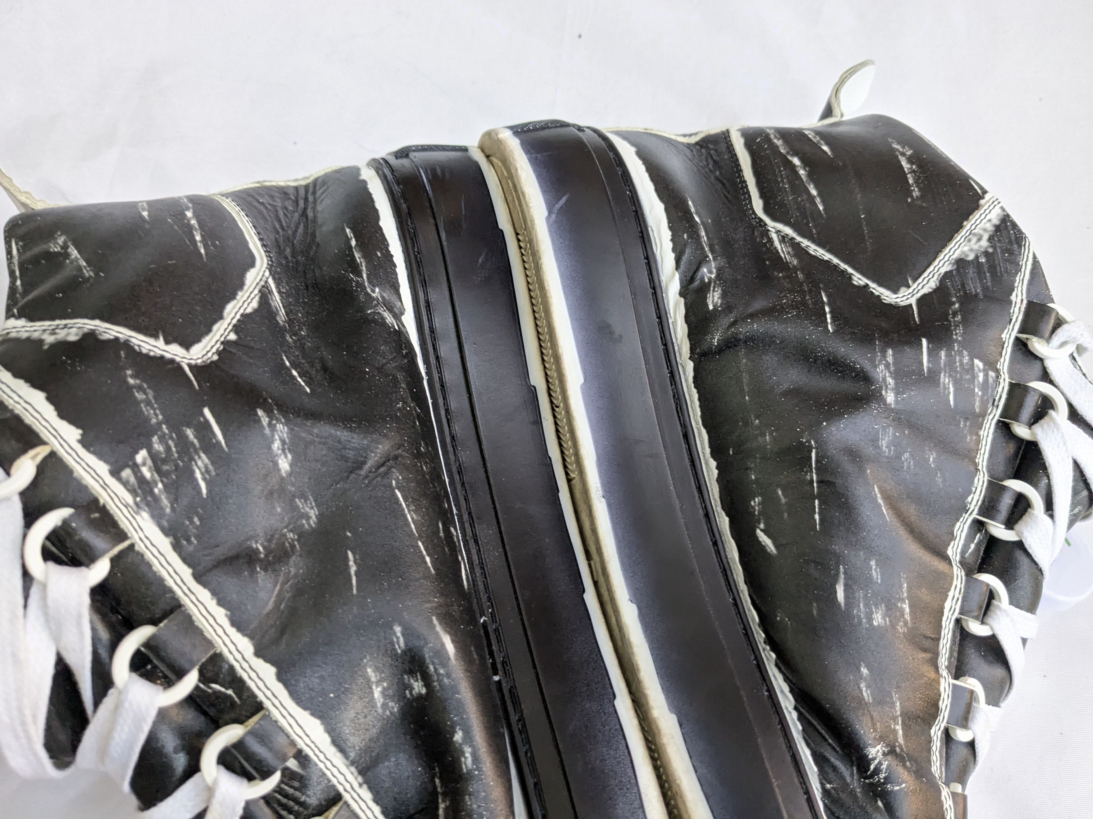 Balenciaga Balenciaga Arena Black White 11 Leather High Tops Size US 11 / EU 44 - 12 Thumbnail