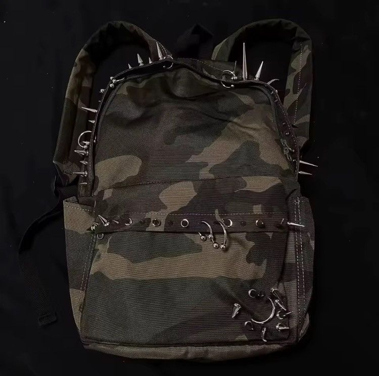 Punk Rivet Military Backpack Large Capacity Unisex Bag
