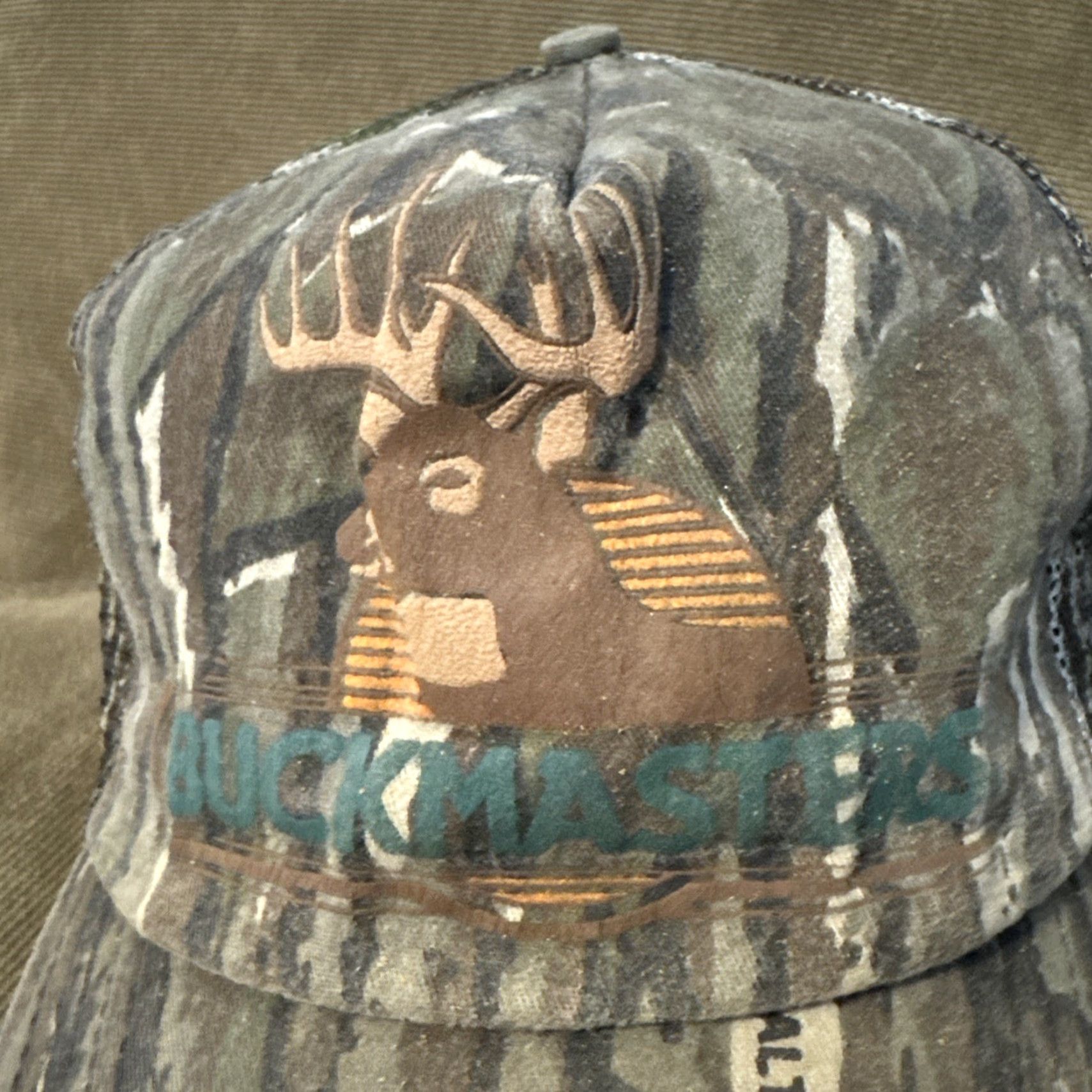 Realtree VINTAGE Realtree Camo BuckMaster Hat Camouflage Hunting Men One Size Snapback BuckMaster Deer Size ONE SIZE - 2 Thumbnail