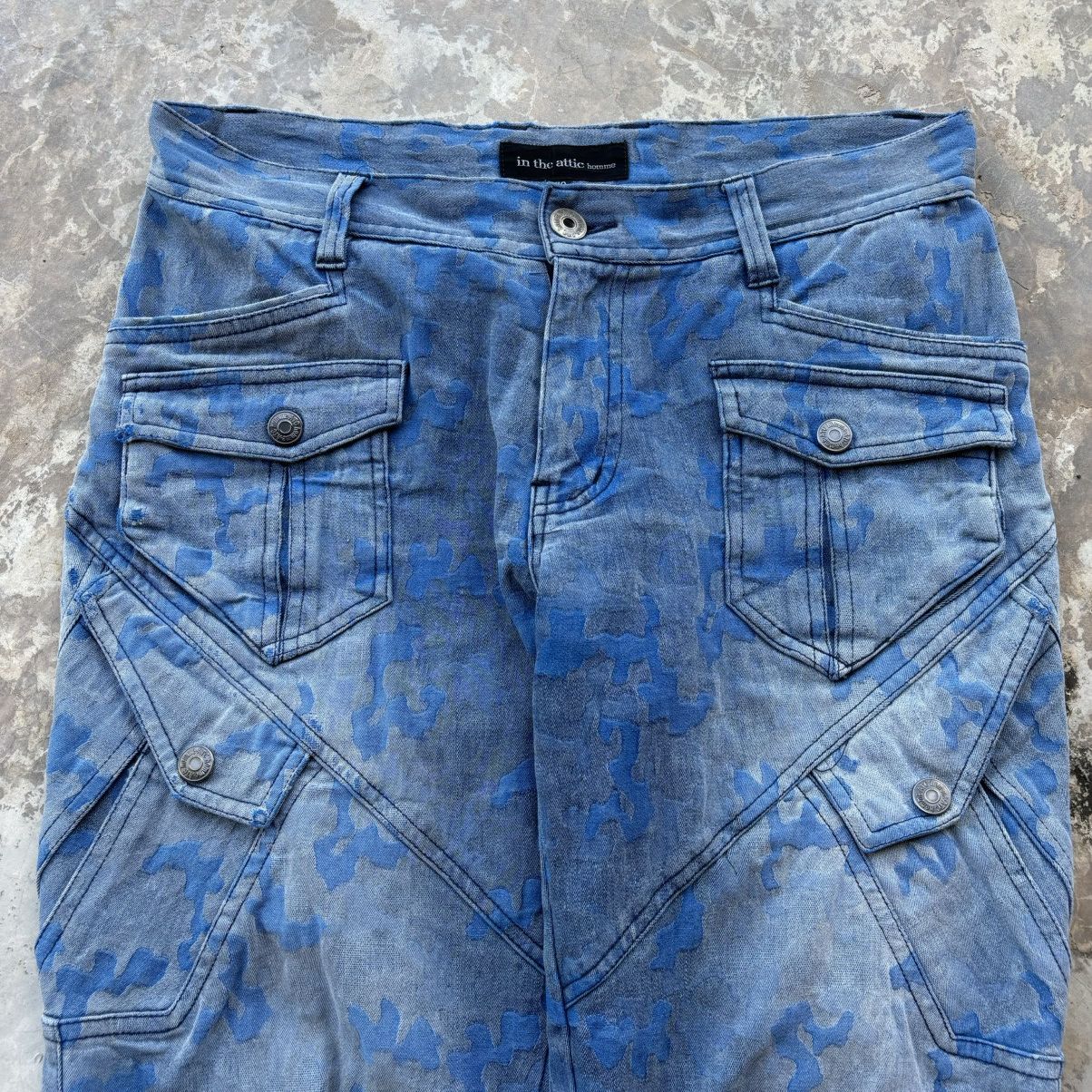 In The Attic Vintage In The Attic Double Waist Karakuri Baggy Jeans Size US 34 / EU 50 - 1 Thumbnail