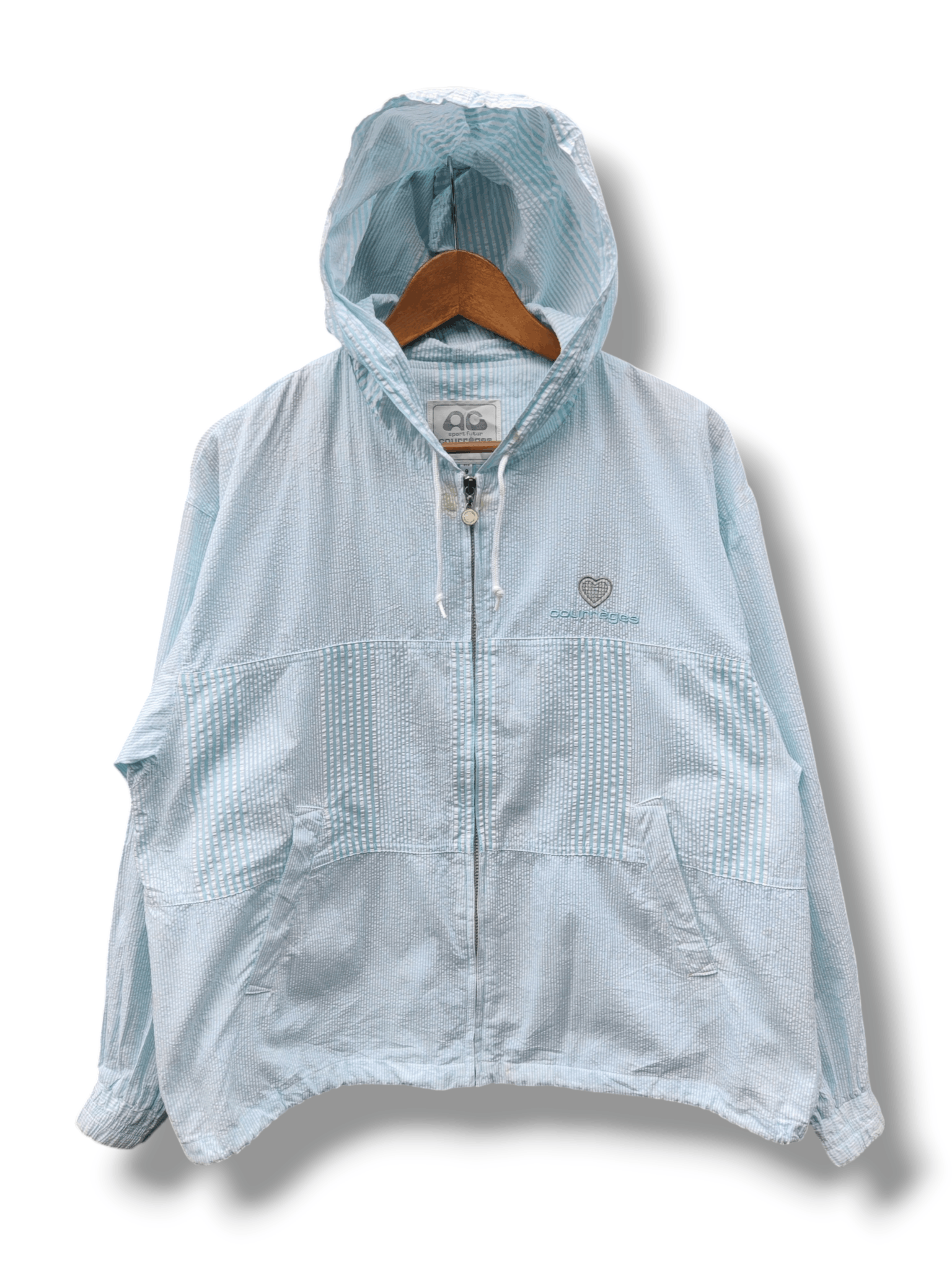 Courreges Vintage Courreges Sport Windbreaker Jacket Hoodie Size US M / EU 48-50 / 2 - 1 Thumbnail