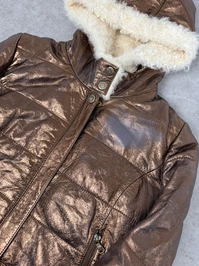 Dolce & Gabbana 2000s Dolce & Gabbana Brown Shearling Jacket Size S / US 4 / IT 40 - 6 Thumbnail