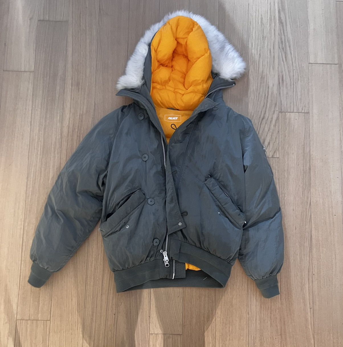 Palace Palace P-2B Short Parka Green Reflective FW18 Size US L / EU 52-54 / 3 - 1 Thumbnail