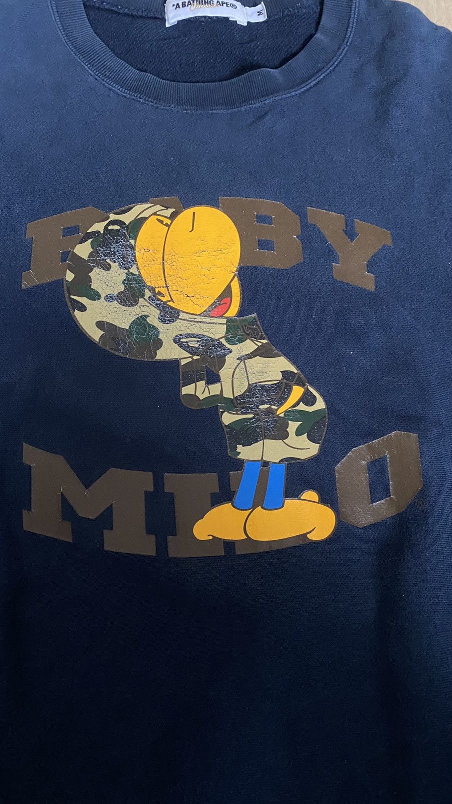 Bape Baby Milo Crewneck Size US M / EU 48-50 / 2 - 3 Thumbnail