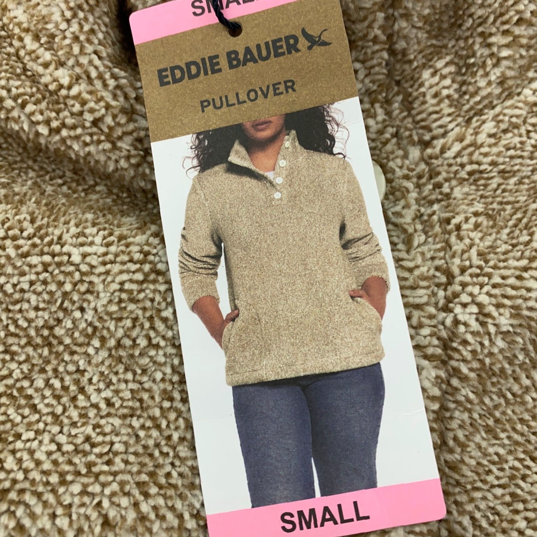 Eddie Bauer Eddie Bauer Sweatshirt Small Pumice 1/4 Button Up Long Sleeve Pullover Womens Size S / US 4 / IT 40 - 4 Thumbnail
