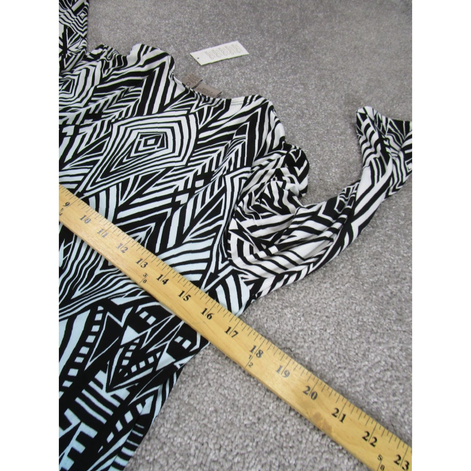 Vintage VINTAGE Chico'S Jacket Womens 0 Deco Graphic Cardigan Black NEW Size XS / US 0-2 / IT 36-38 - 5 Thumbnail