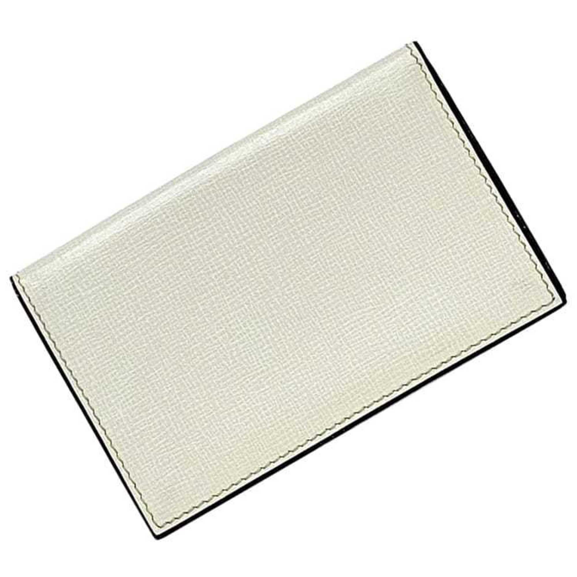 Valextra Valextra Business Card Holder ec-22953 Cream White Case Leather Z 0L Flap Women's Compact Size ONE SIZE - 1 Thumbnail