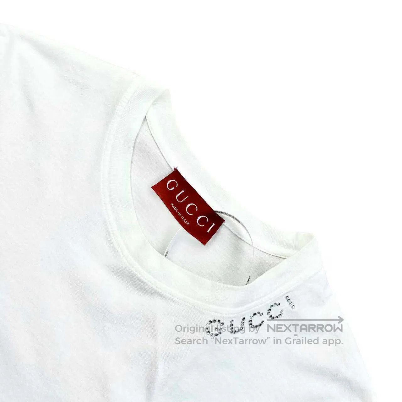 Gucci Guicci 24SS rhinestone letter logo crew neck short sleeves Size S / US 4 / IT 40 - 3 Thumbnail