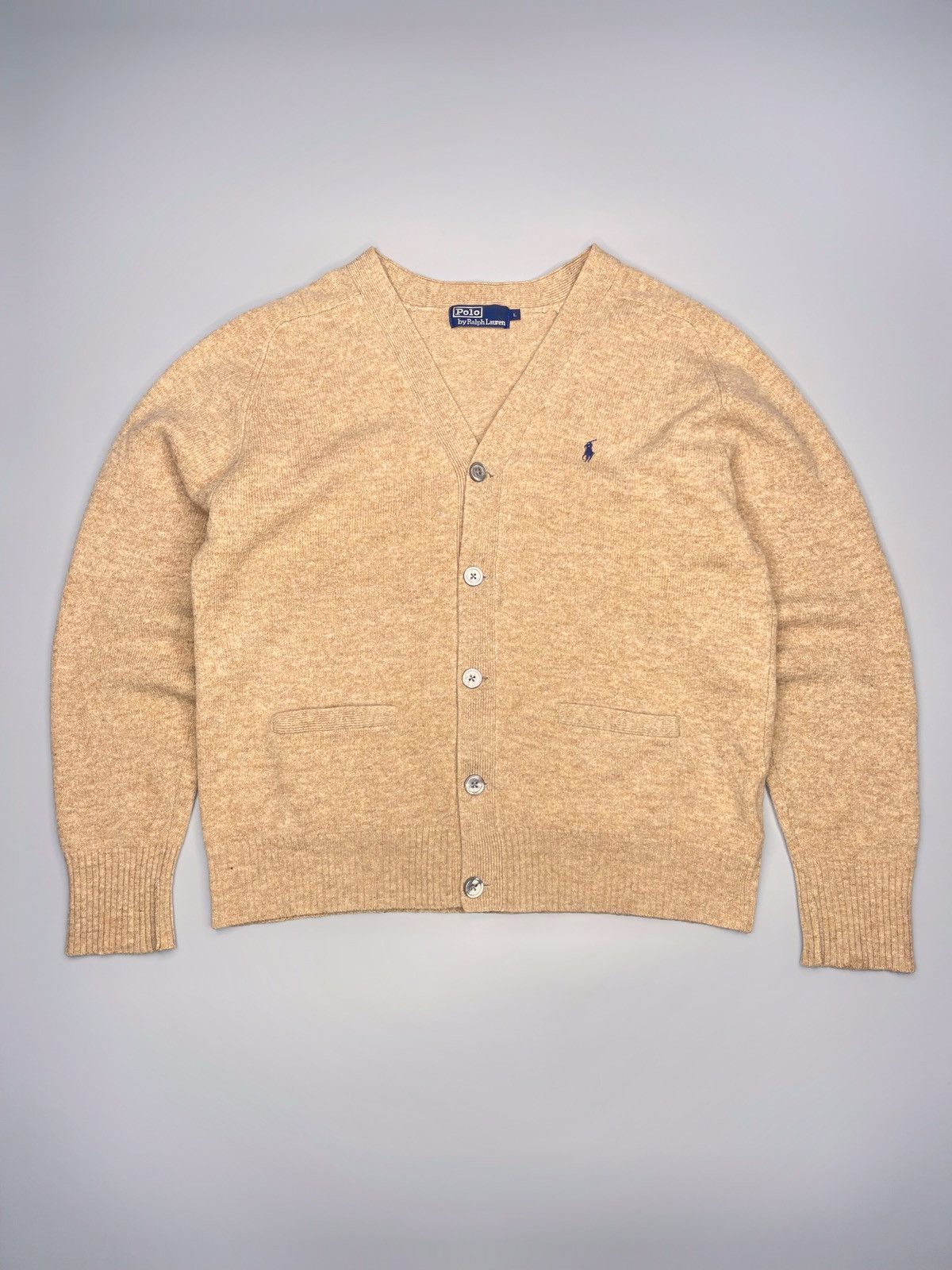 Polo Ralph Lauren Vintage Polo Ralph Lauren Wool Cardigan Sweater Size US L / EU 52-54 / 3 - 1 Thumbnail