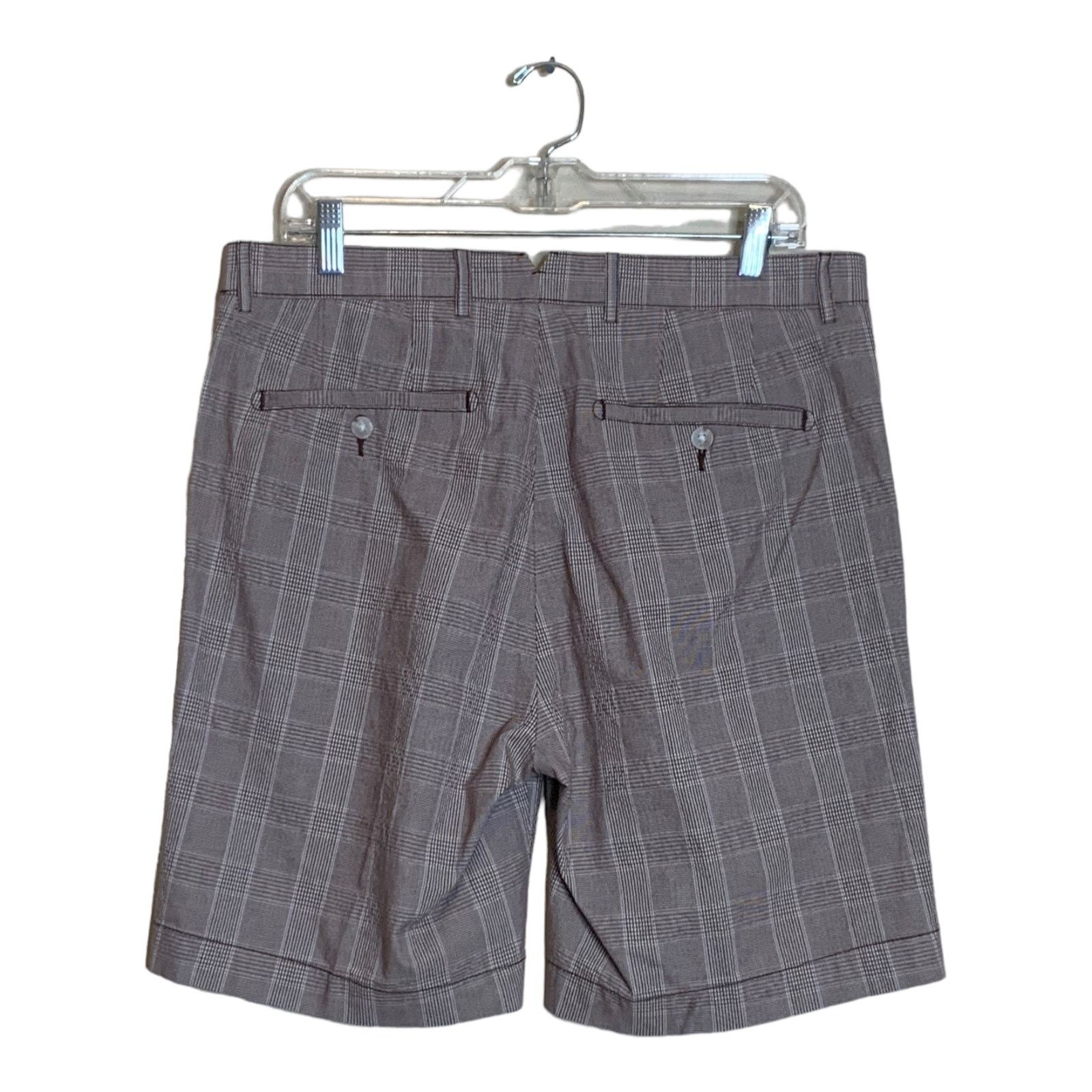 Cremieux Cremieux men brown plaid shorts size 33 Size US 33 - 2 Thumbnail
