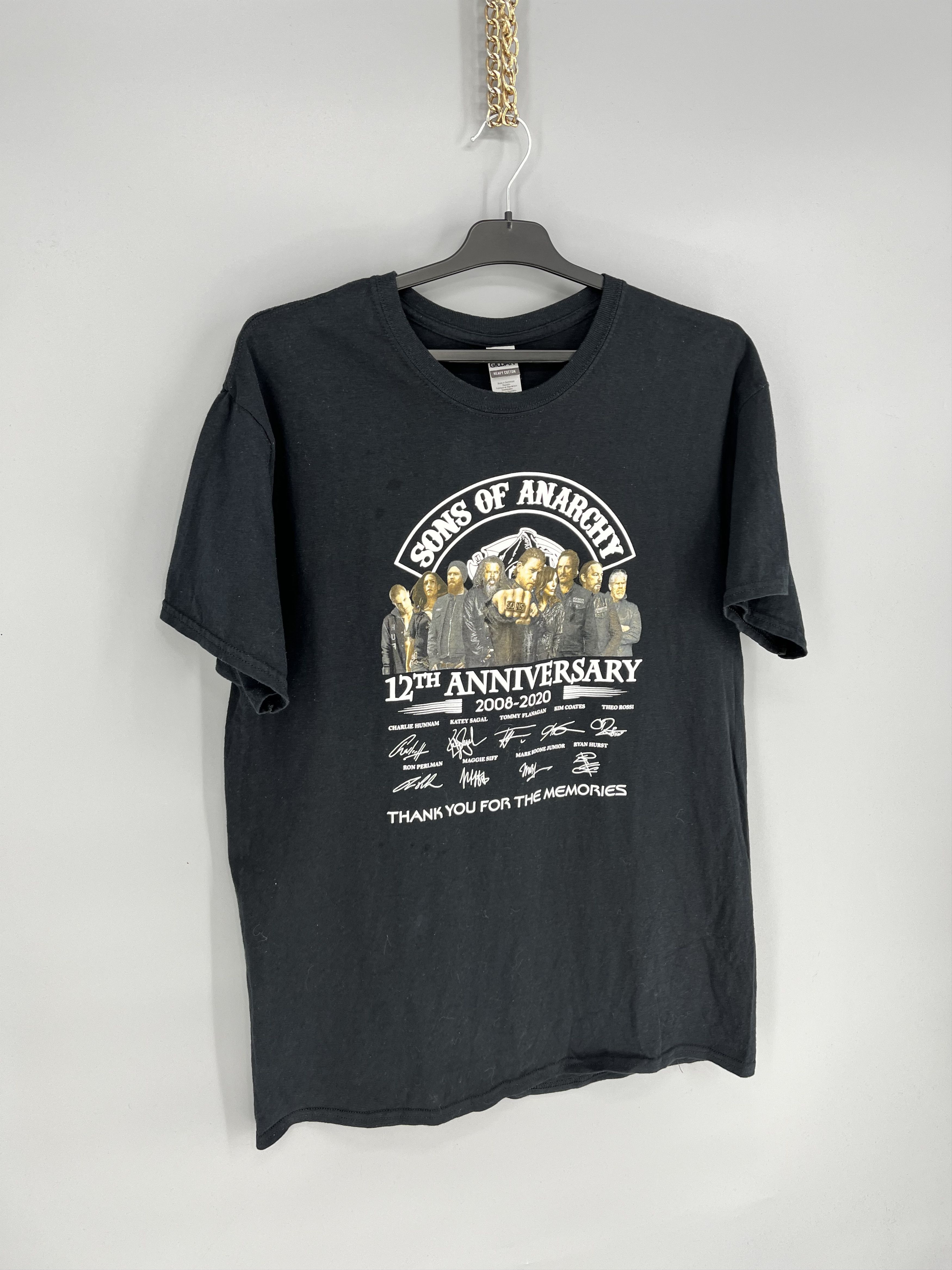 Band Tees SONG OF ANARCHY 13th 2008-2020 THANK YOU FOR THE MEMORIES Size US L / EU 52-54 / 3 - 2 Thumbnail