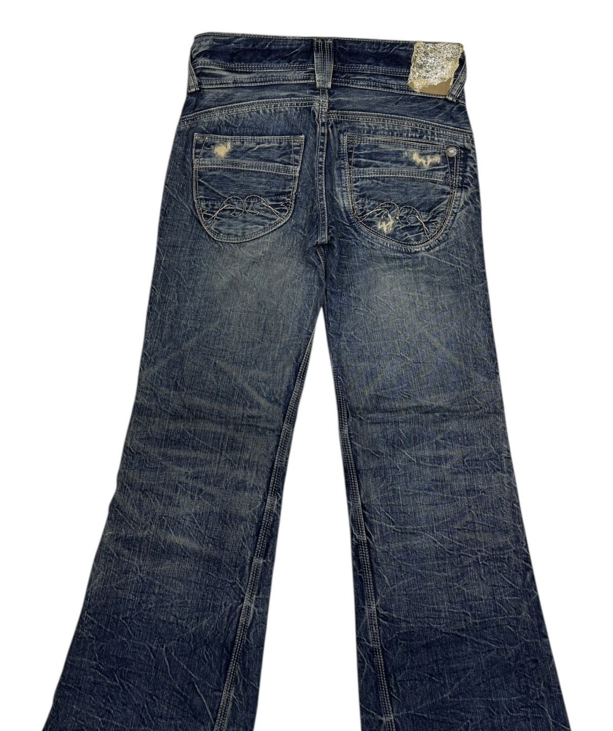 Hysteric Glamour × If Six Was Nine × Le Grande Bleu (L.G.B.) Brappers Flare Jeans Lady Vintage Union Made Bootcut Denim Size 27" / US 4 / IT 40 - 6 Thumbnail