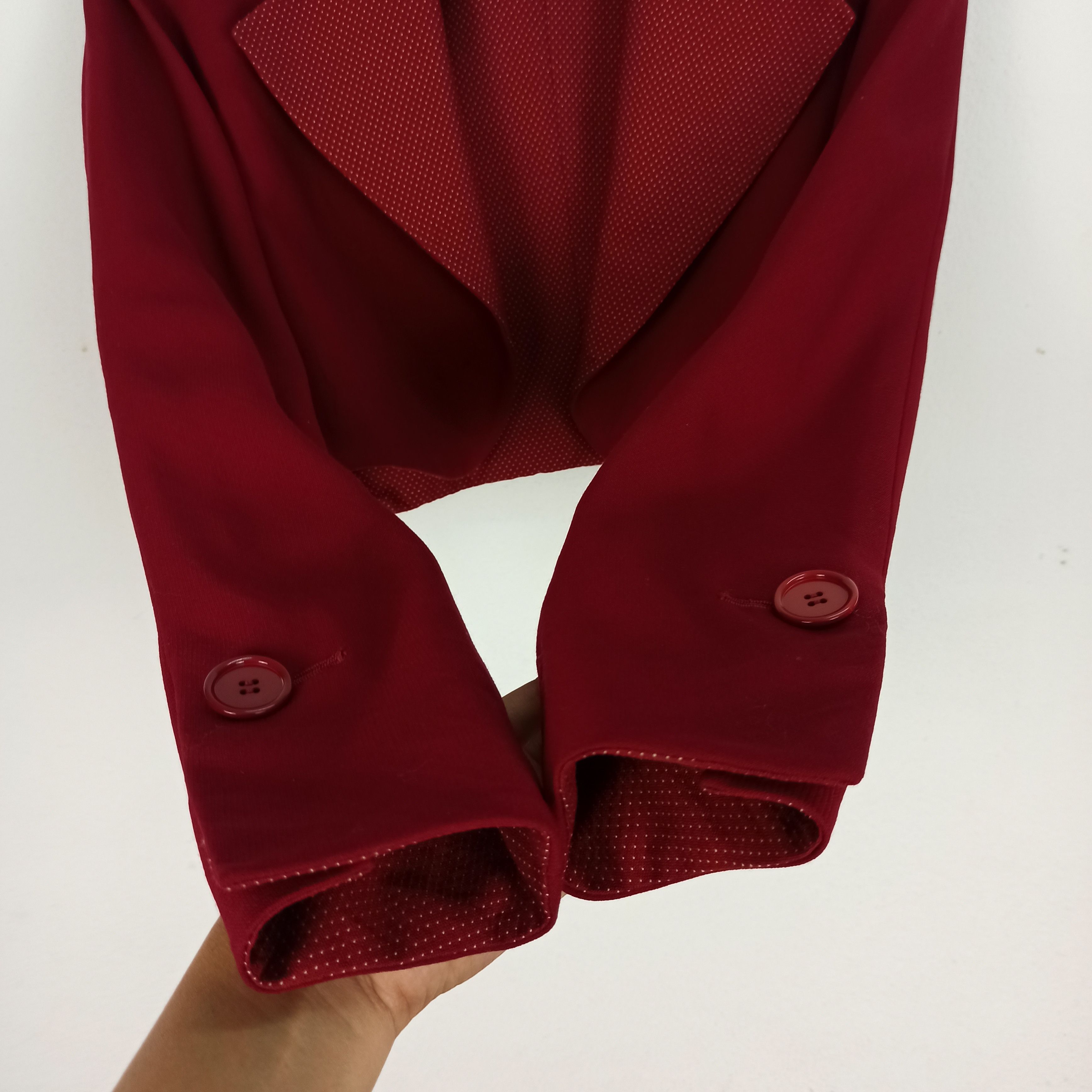 Christian Dior Monsieur 🔥STEALS🔥 Christian Dior Cropped Coat Red Jacket Size M / US 6-8 / IT 42-44 - 4 Thumbnail