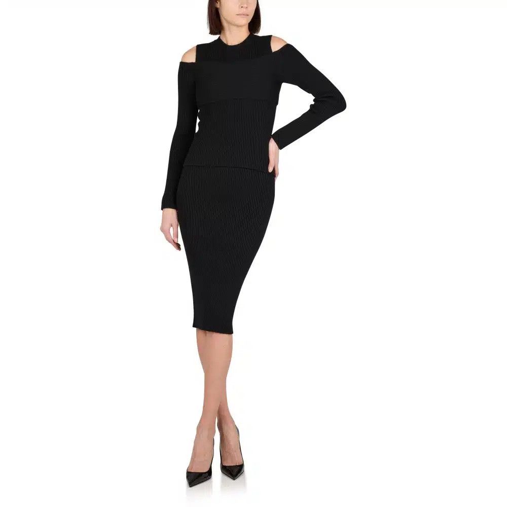 Tom Ford o1loc1c1224 GCK114 Stretch Wool Skirt in Black Size 26" / US 2 / IT 38 - 2 Thumbnail