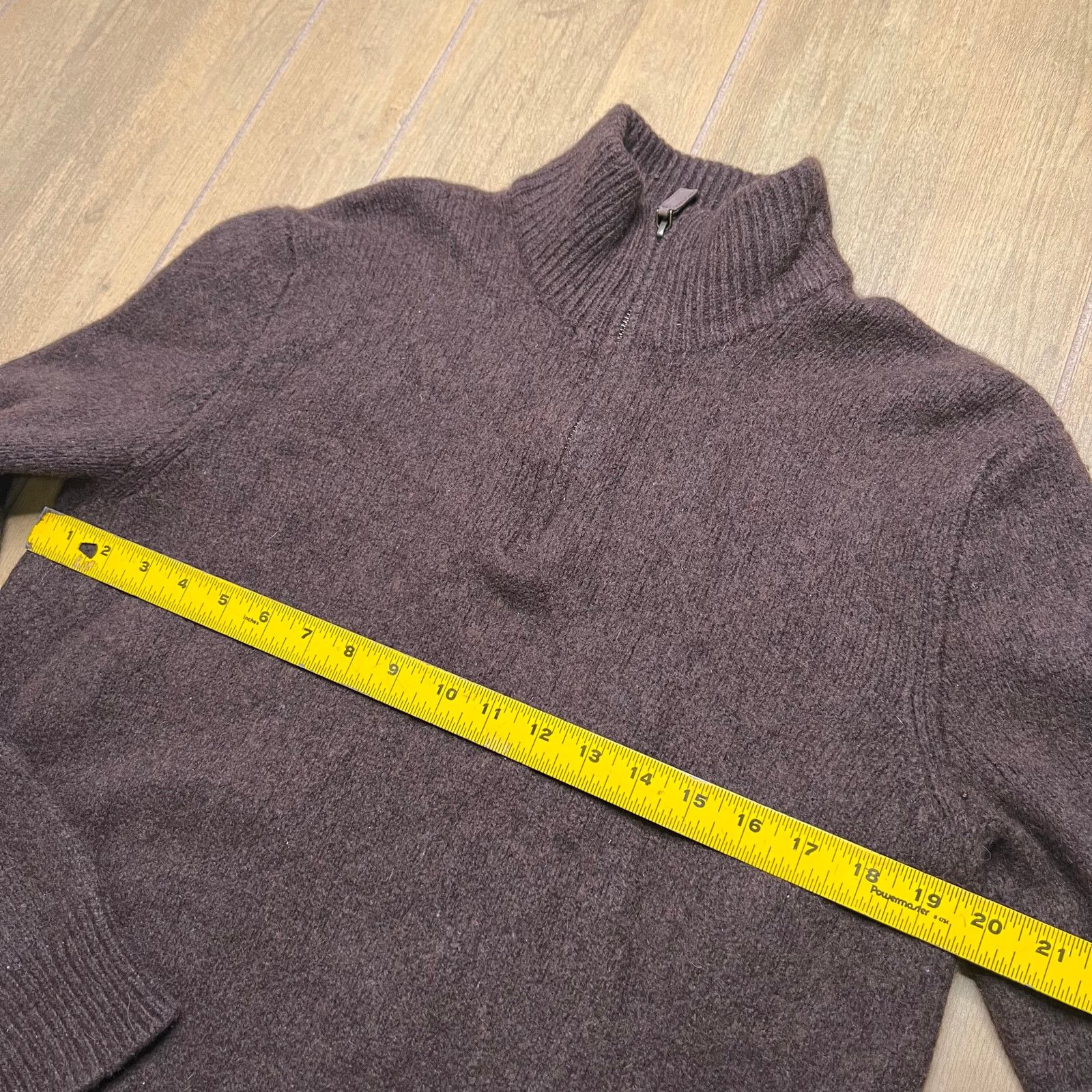 Polo Ralph Lauren Polo Ralph Lauren Wool Angora Quarter Zip Sweater Brown XL Size US XL / EU 56 / 4 - 7 Thumbnail