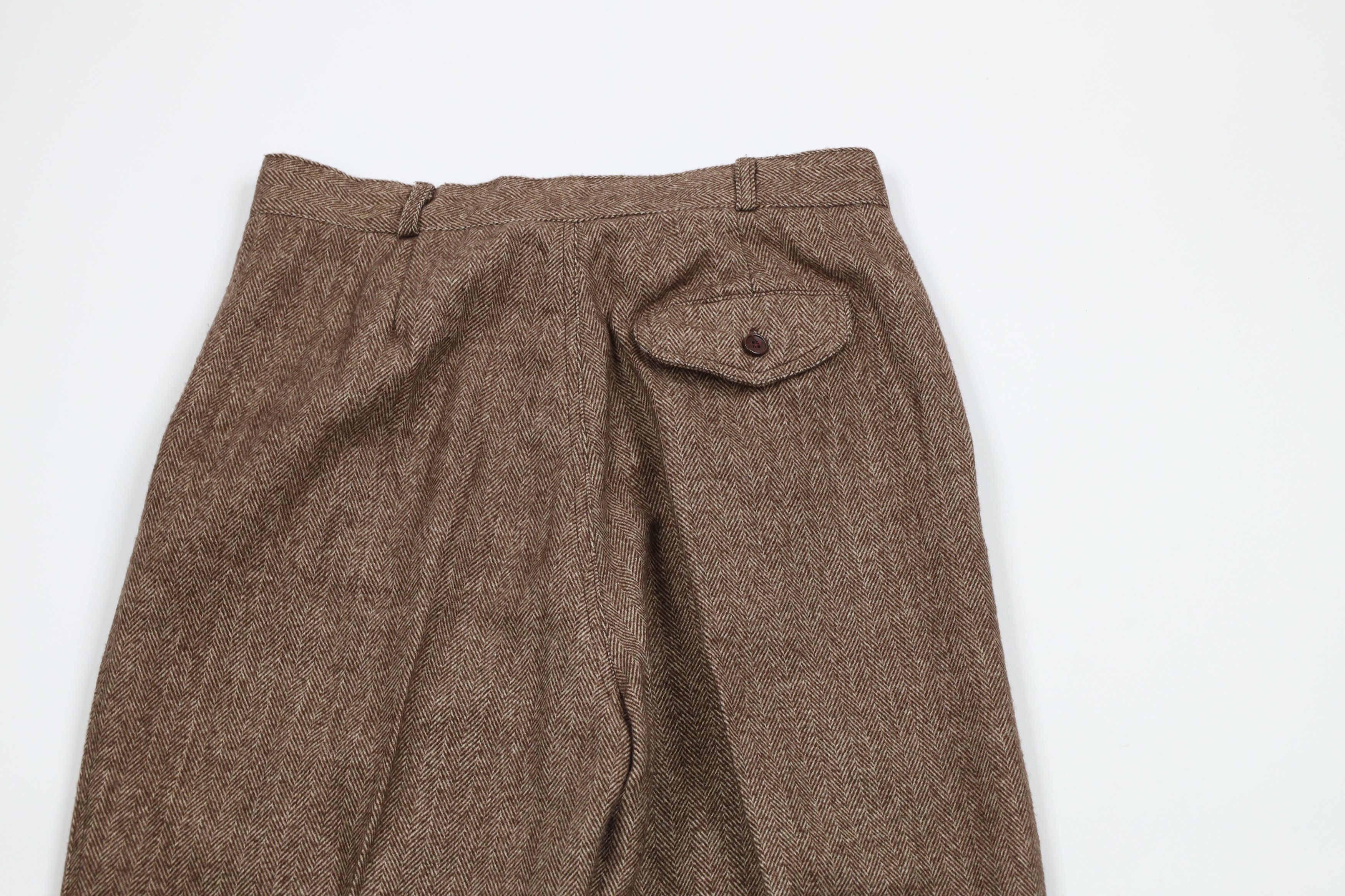Vintage Vintage 90s Streetwear Herringbone Wide Leg Chino Pants Size 34" / US 12 / IT 48 - 9 Thumbnail