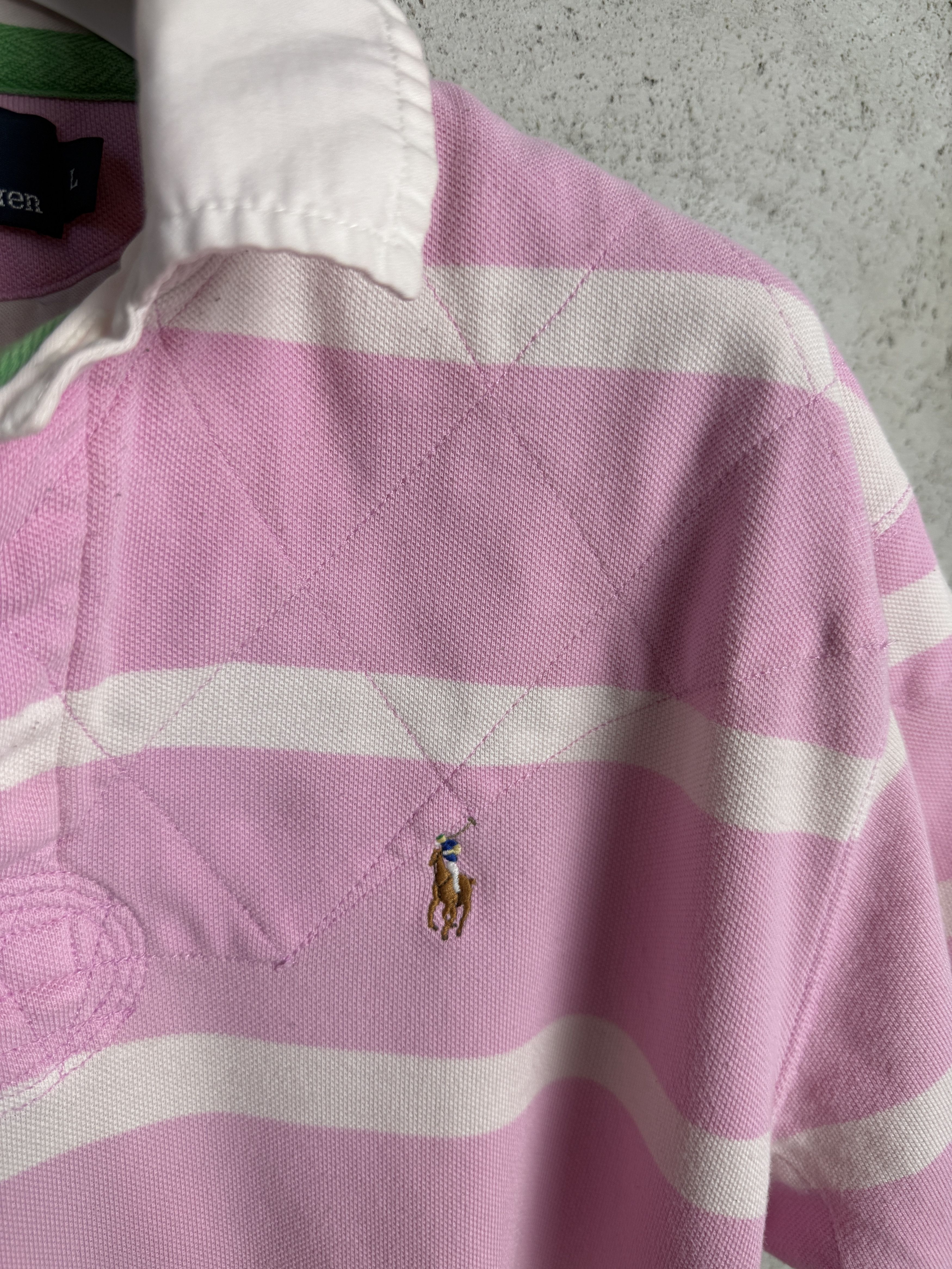 Polo Ralph Lauren Polo Ralph Lauren striped polo rugby t-shirt tee vintage Size US L / EU 52-54 / 3 - 2 Thumbnail