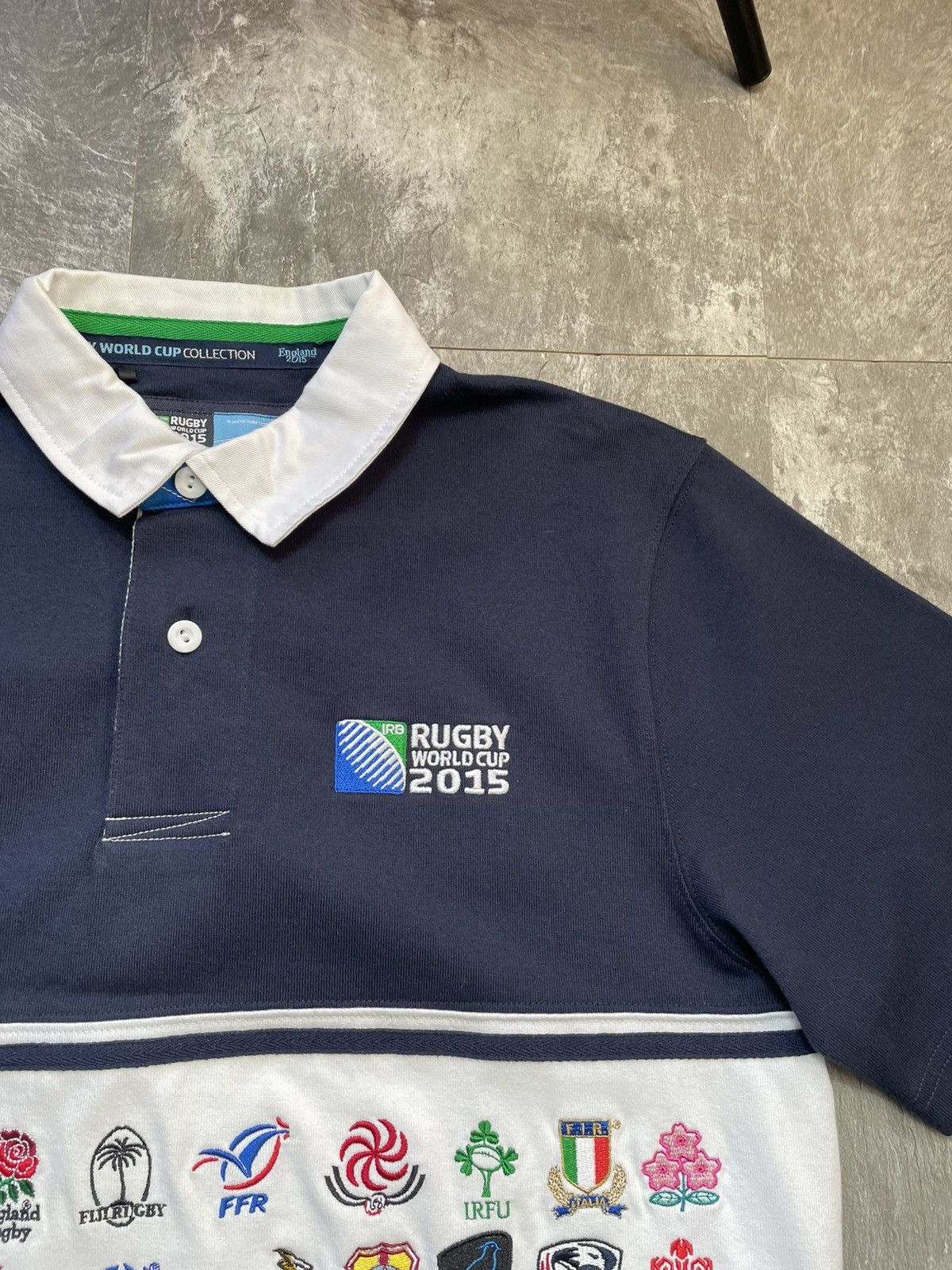 Vintage Rugby World Cup 2015 All Teams Shirt Oxford Men’s Size m Size US M / EU 48-50 / 2 - 4 Thumbnail
