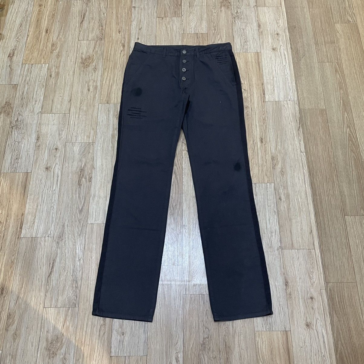 PPFM Japanese PPFM Archive Distressed Cotton Pants Button Fly Size US 31 - 1 Thumbnail