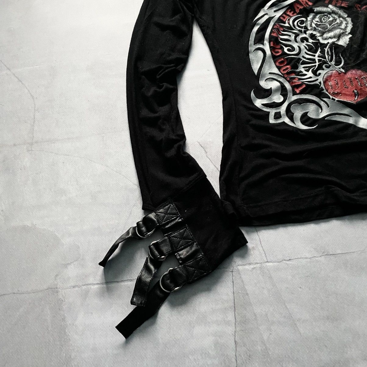 Cop Copine Y2K Punk Strap Long Sleeve T-Shirt Hysteric Glamour Style Size S / US 4 / IT 40 - 4 Thumbnail
