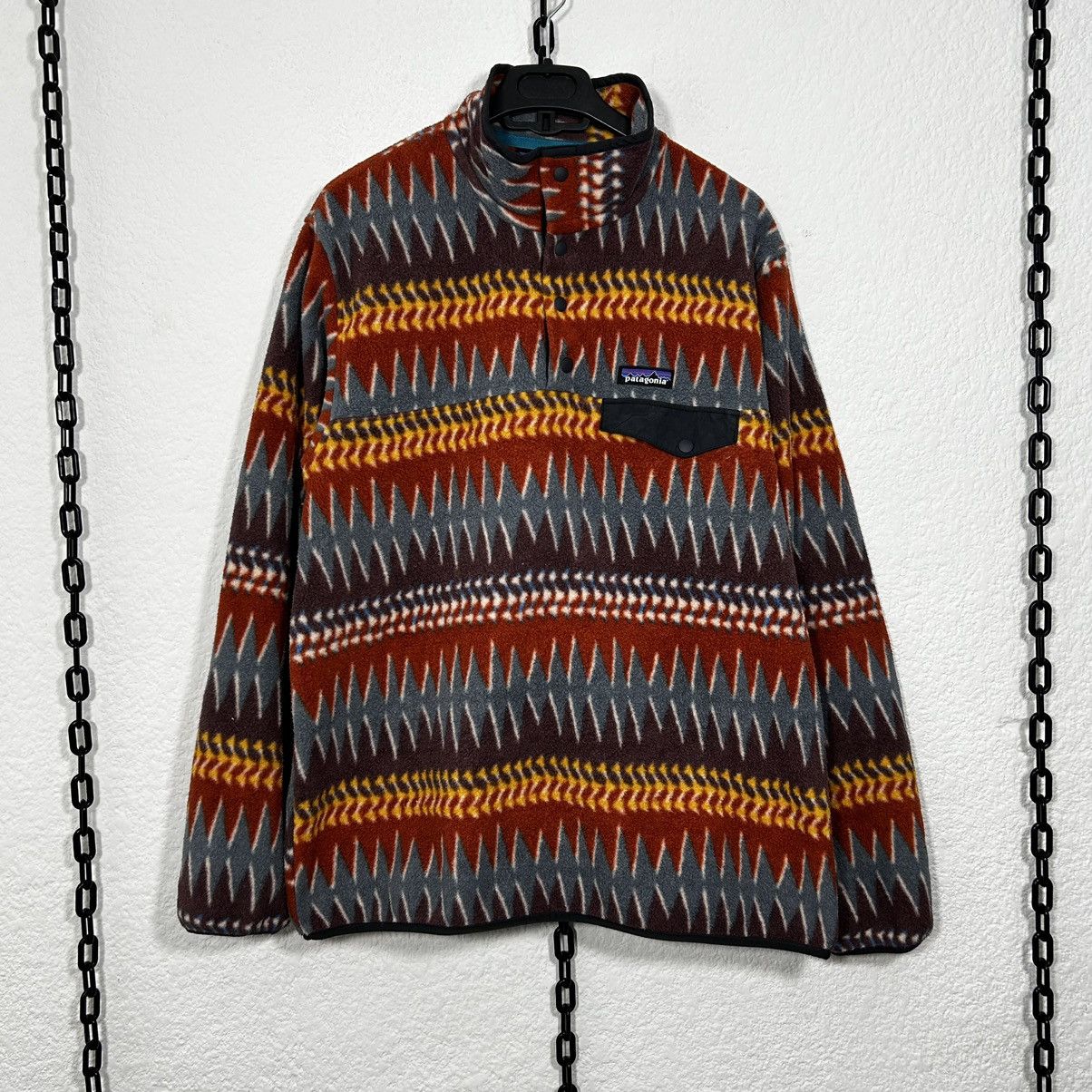 image of Archival Clothing x Patagonia Fa17’ Snap T Synchilla Laughing Waters Aztec, Men's (Size Large)