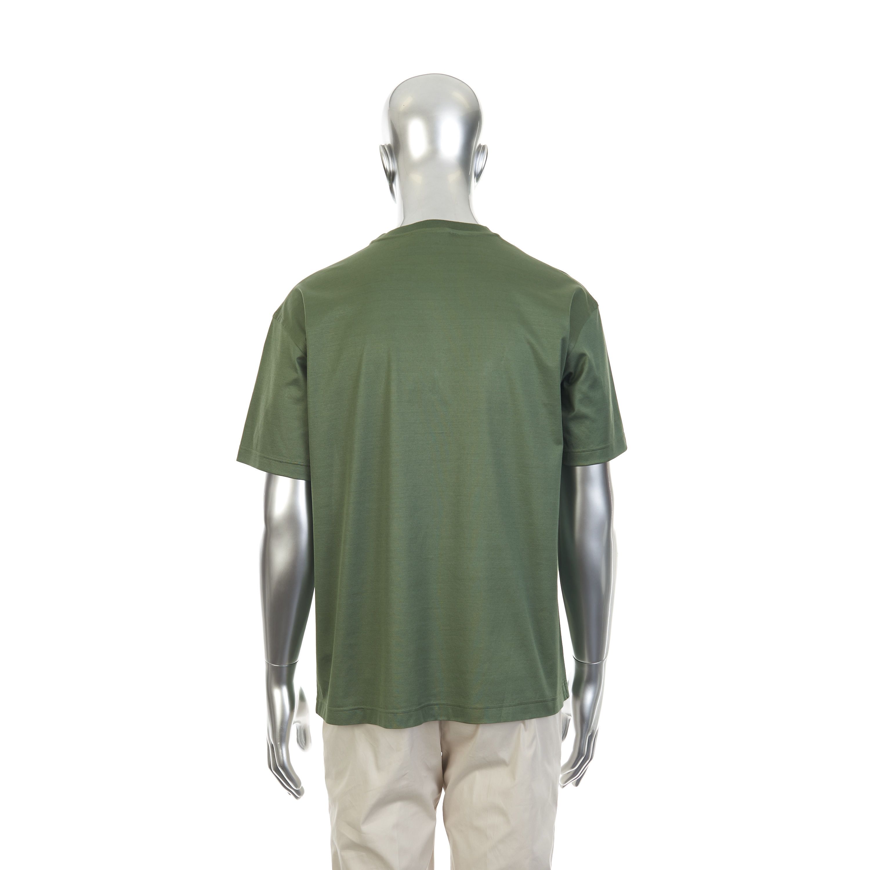 Zilli Thyme Green Zilli Chest Pocket Cotton T-Shirt Size US M / EU 48-50 / 2 - 3 Thumbnail