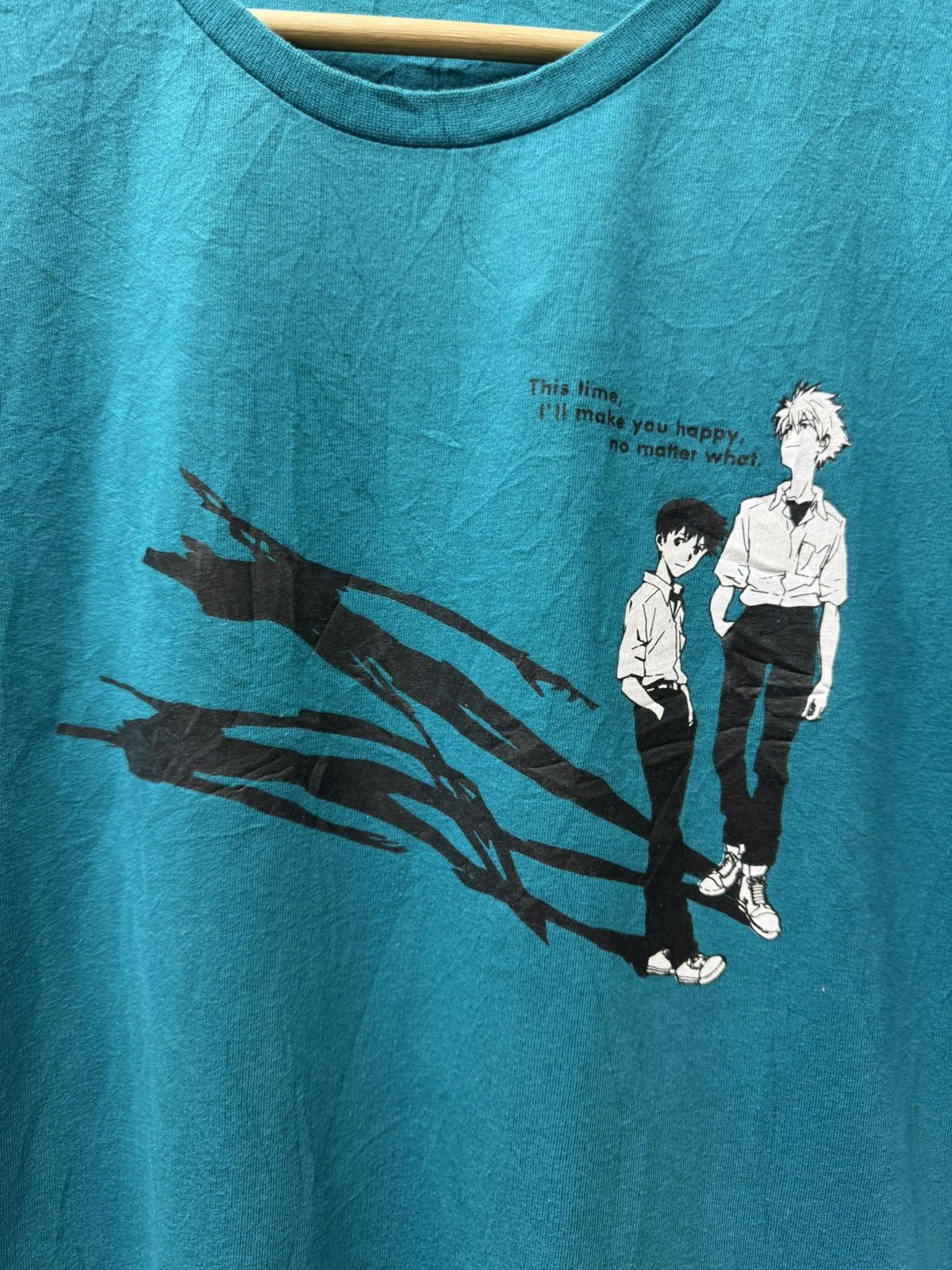 Anime Vintage Evangelion Kaworu Nagisa and Shinji Ikari Size US L / EU 52-54 / 3 - 4 Thumbnail