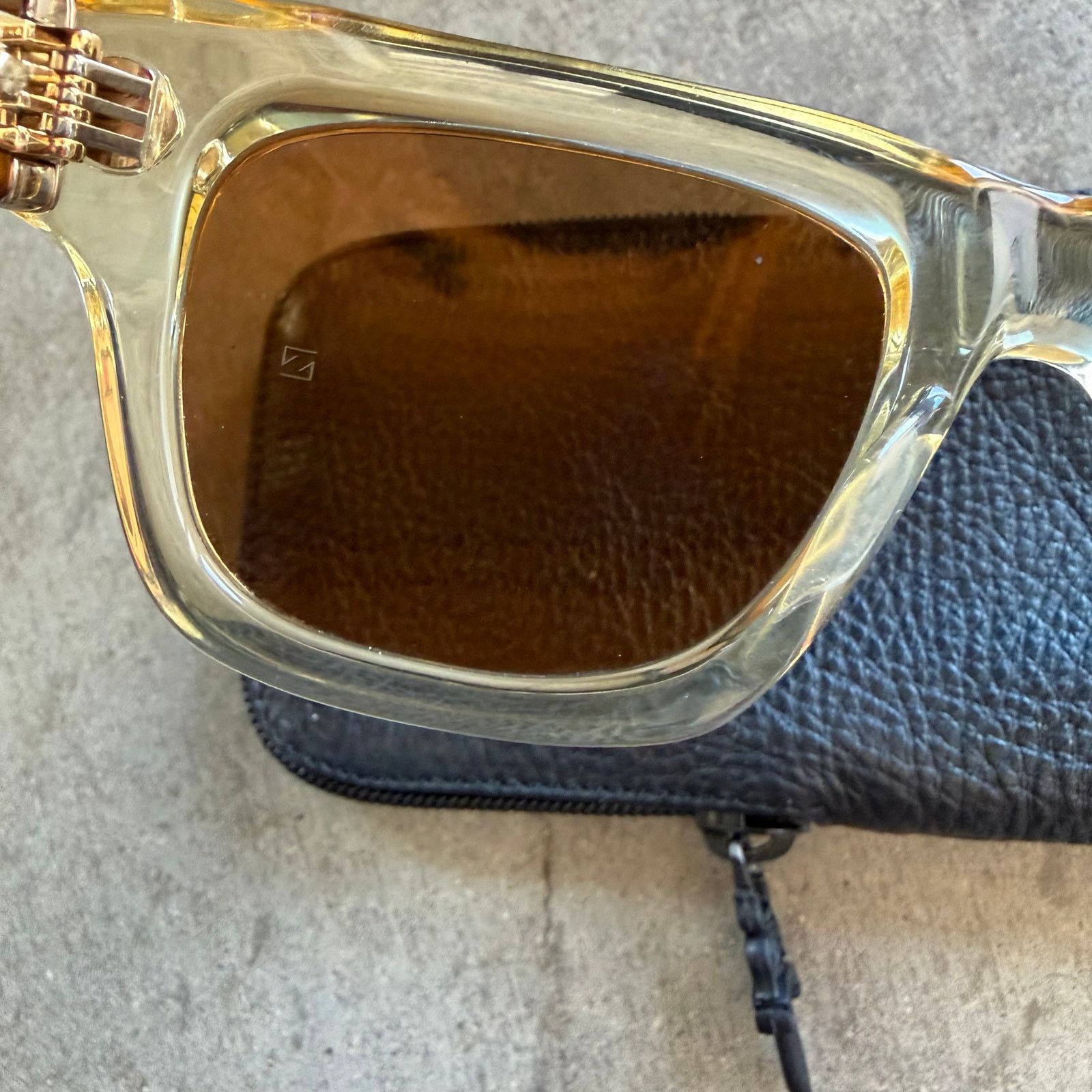 Chrome Hearts Chrome Hearts Dick Fitzener 18K Plated Tortoise Glasses Size ONE SIZE - 11 Thumbnail