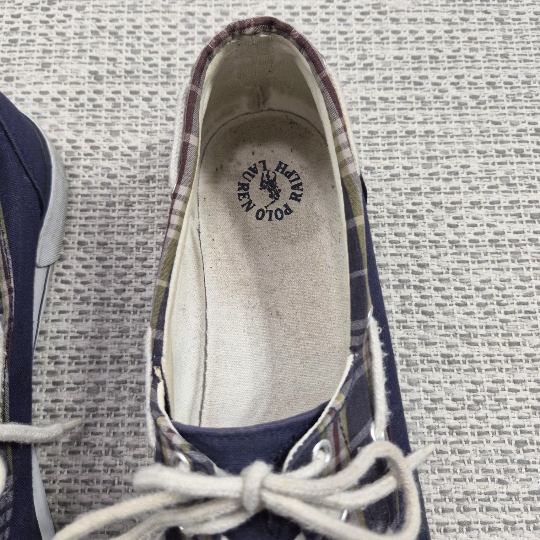 Ralph Lauren Polo Ralph Lauren Franz Shoes Mens 11.5 D Blue Plaid Boat Casual Sneakers Size US L / EU 52-54 / 3 - 5 Thumbnail