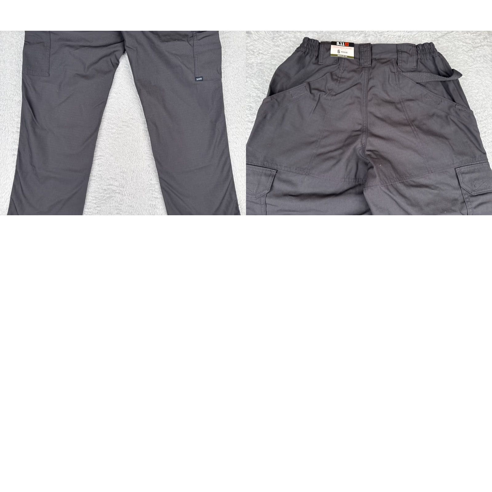 Vintage 5.11 Tactical Pants Women 5 Gray Taclite Cargo Rip-Stop Fabric Charcoal 64360 Size 28" / US 6 / IT 42 - 9 Thumbnail