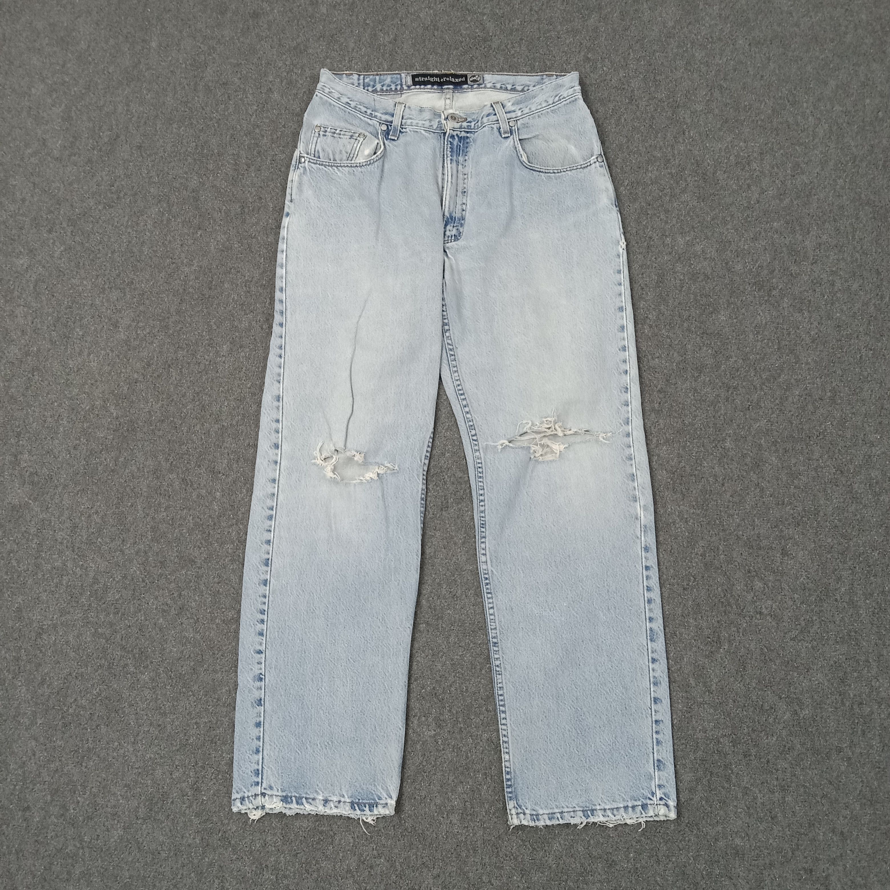Levi's Levi's American Distressed silverTab Denim Jeans C244N23 Size US 33 - 1 Thumbnail