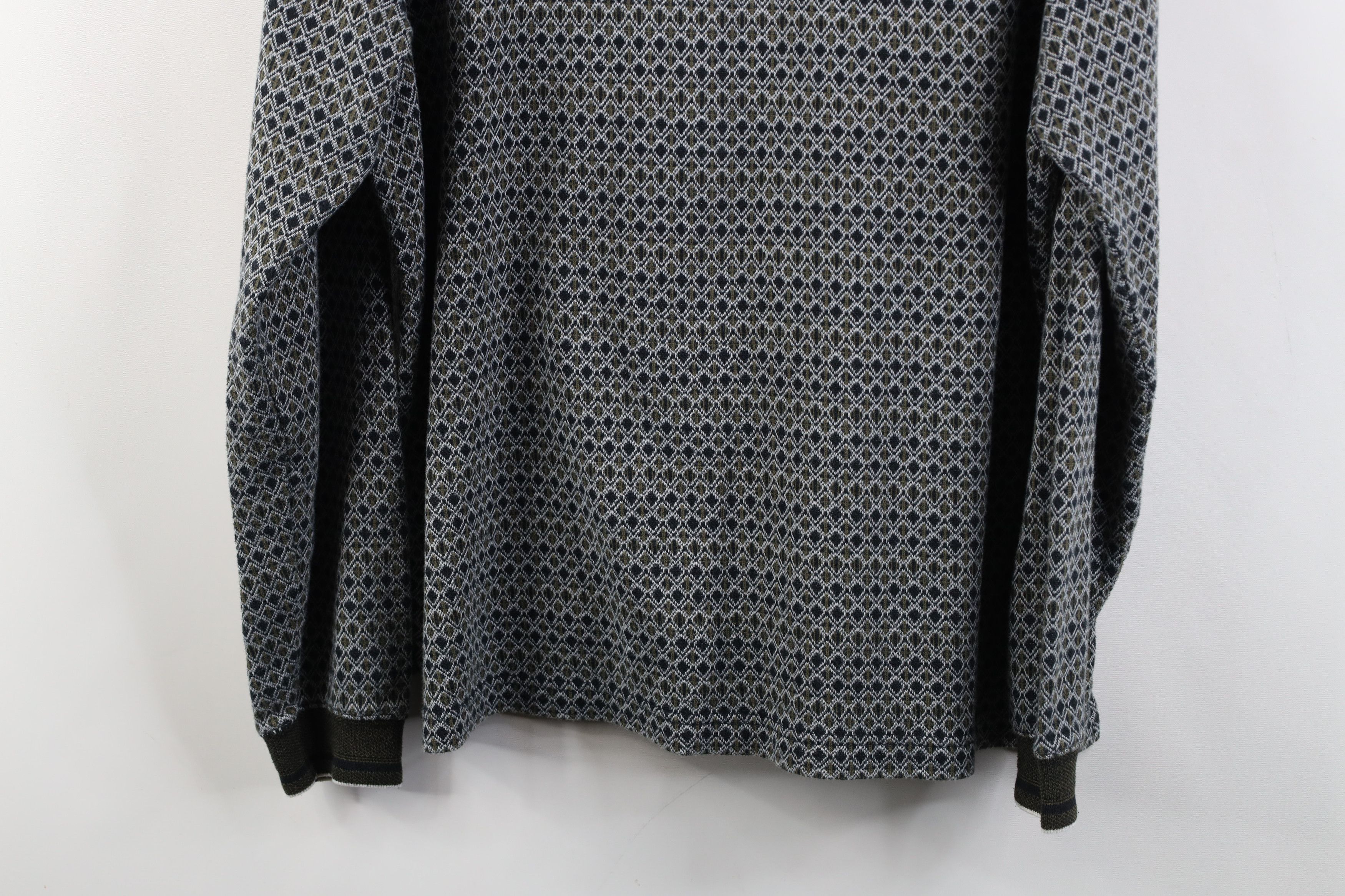 Vintage Vintage 90s Streetwear Diamond Long Sleeve Rugby Polo Shirt Size US L / EU 52-54 / 3 - 11 Thumbnail