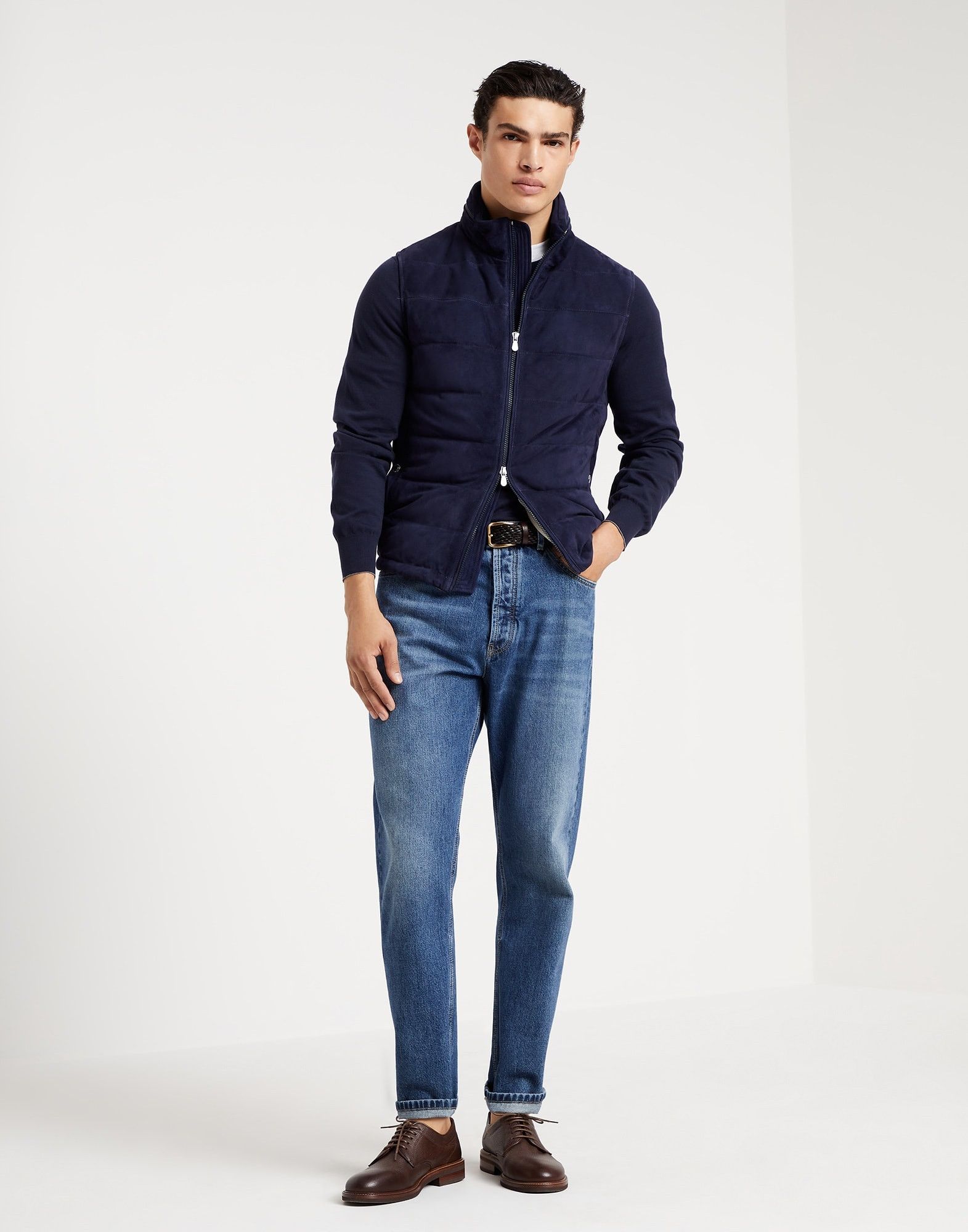 Brunello Cucinelli Sweater in Navy Size US L / EU 52-54 / 3 - 5 Thumbnail
